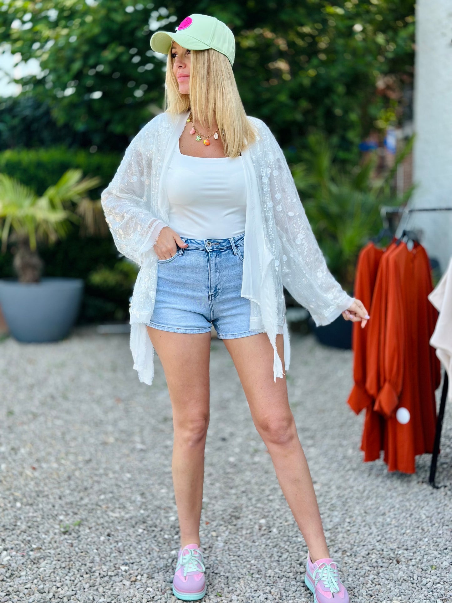 Gilet « SEQUIN » BLANC