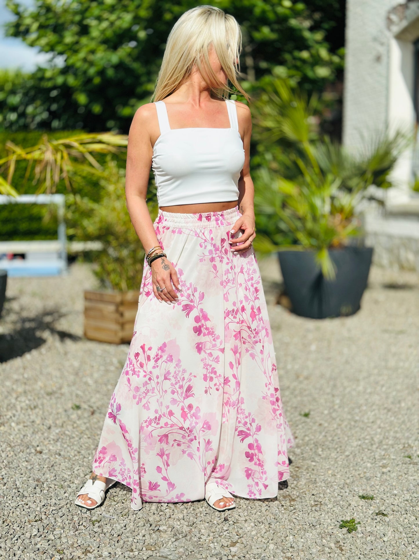 Jupe « FLORA » ROSE