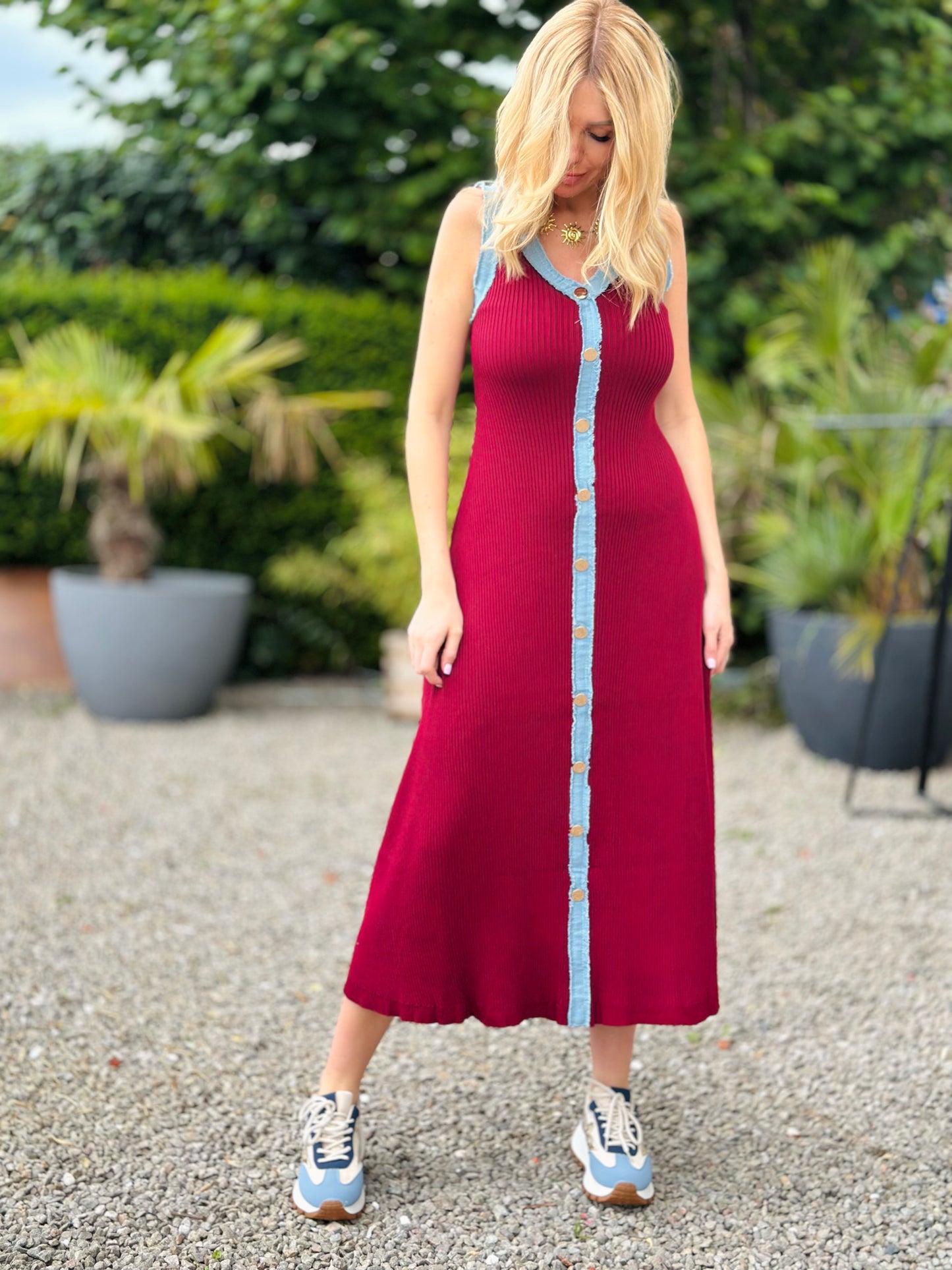 Robe « ANAÏS » BORDEAUX