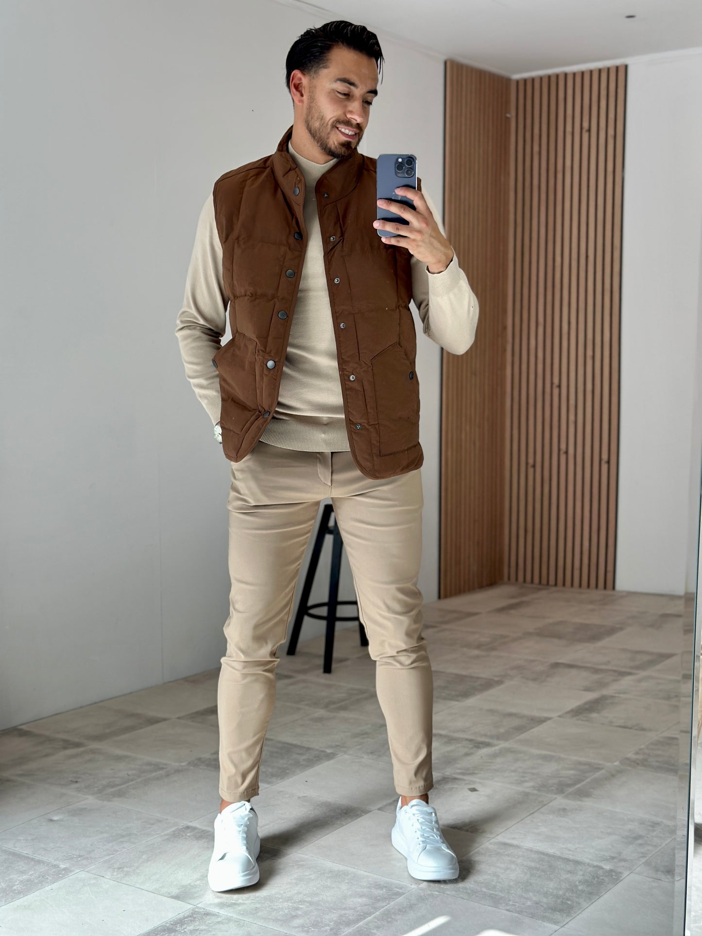 VESTE SANS MANCHE CHOCO