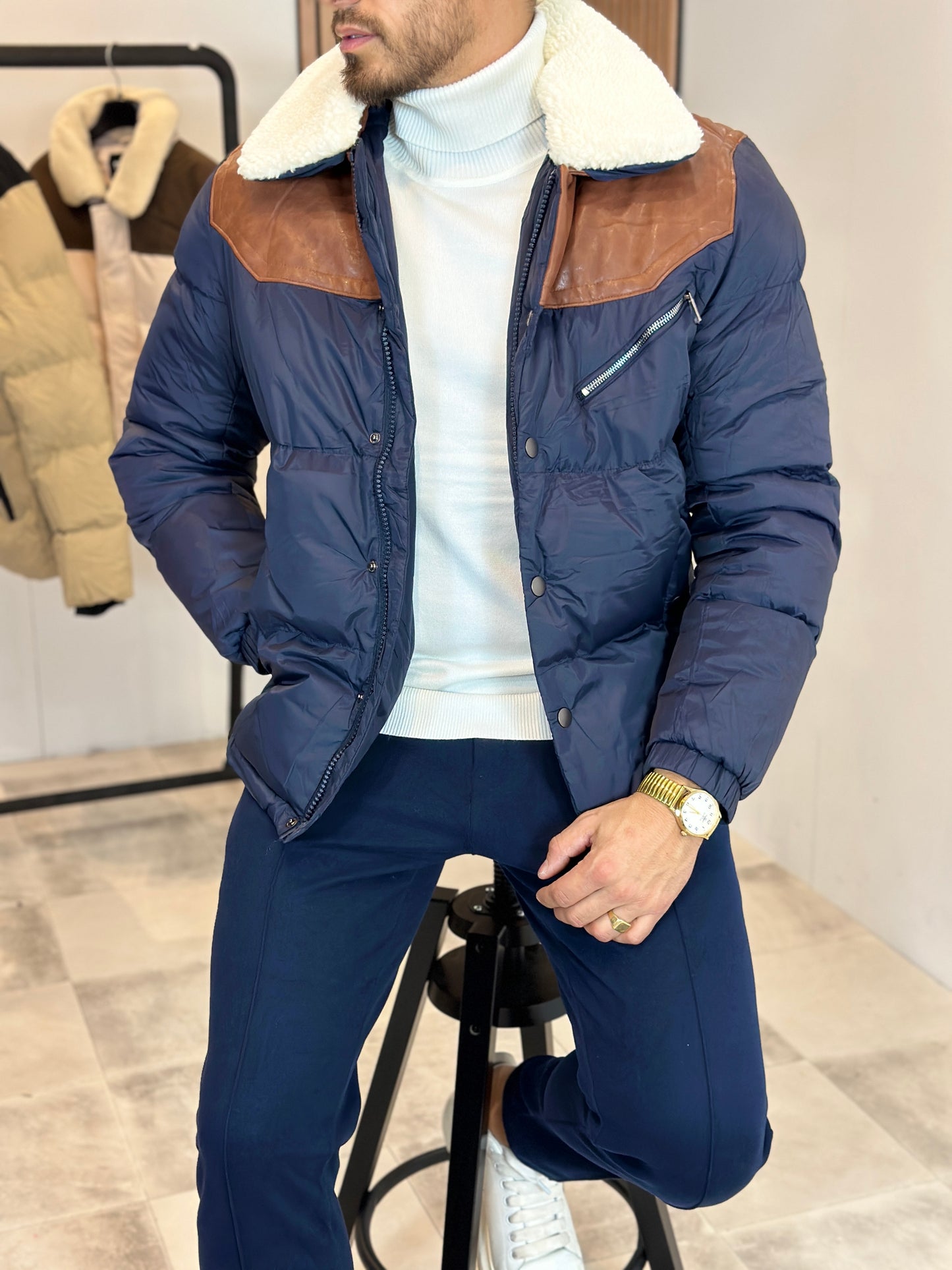 DOUDOUNE BLEU