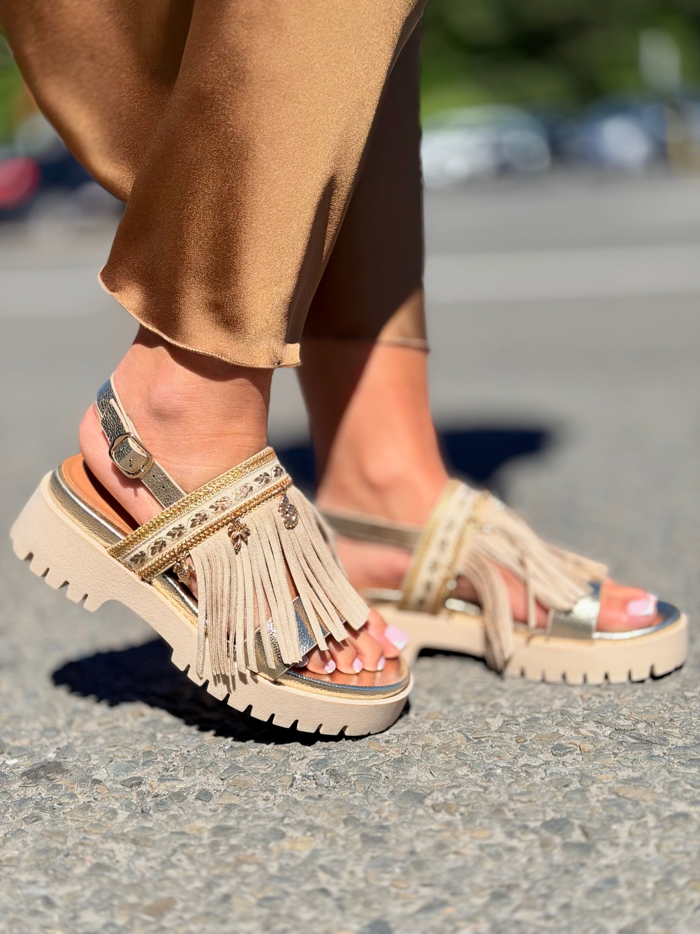 Sandales «Maria» beige