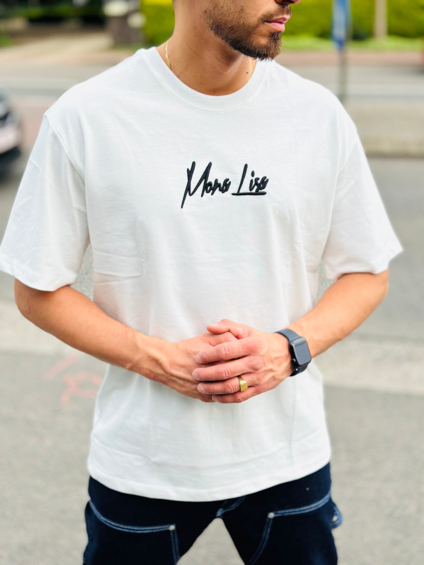 T SHIRT MONA LISA BLANC