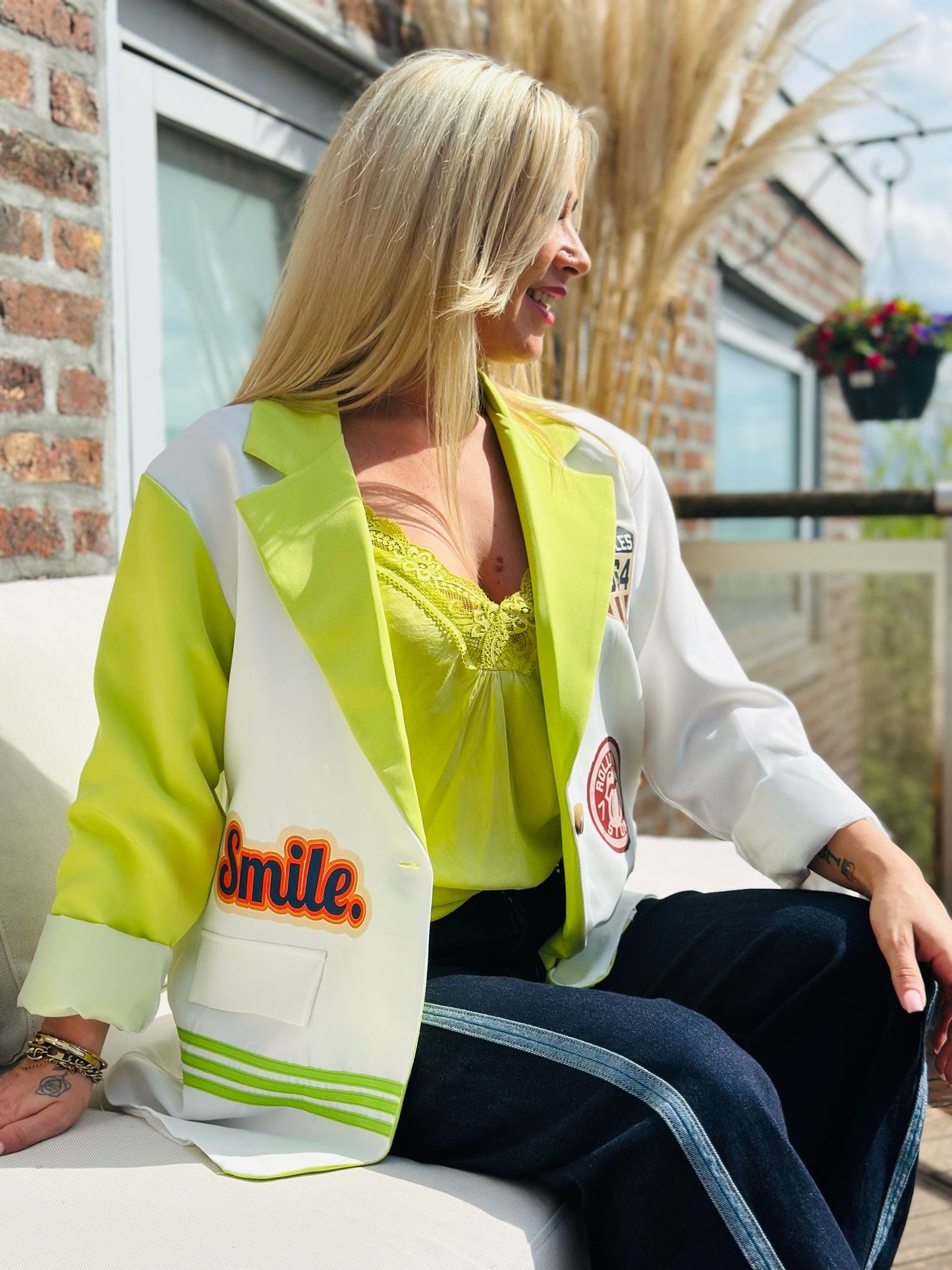 Blazer " SMILE " VERT