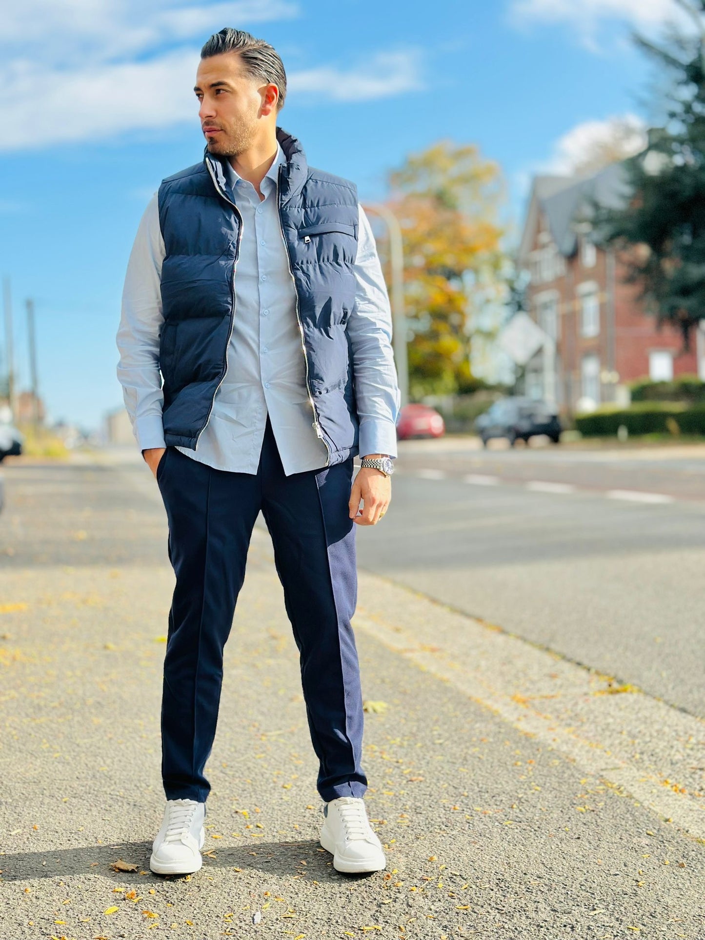 CHEMISE BLEU CIEL