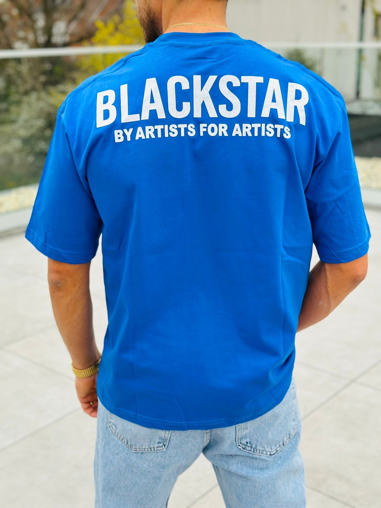 T SHIRT BLACKSTAR BLEU ELECTRIC