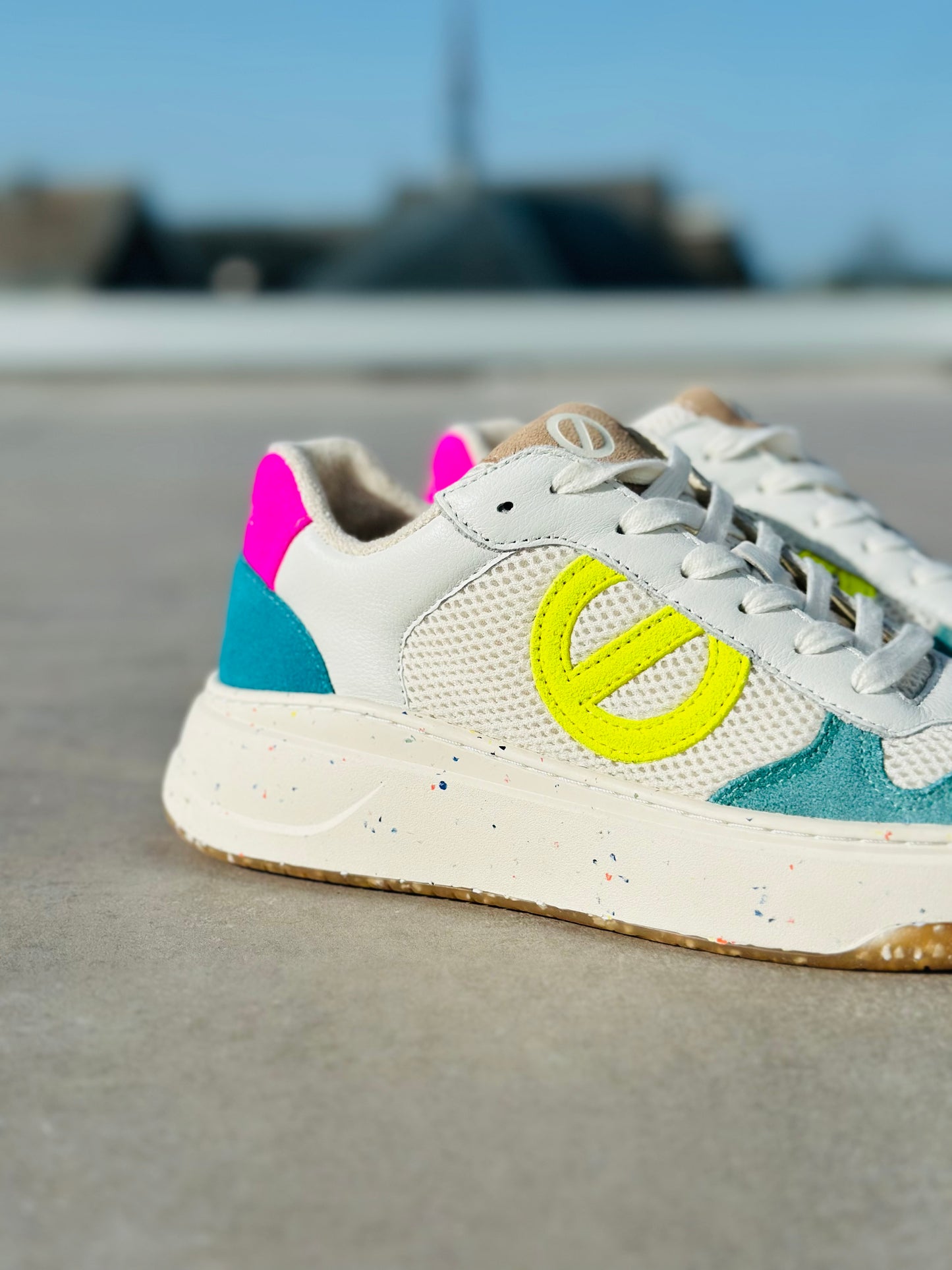 SNEAKERS NO NAME BRIDGET LAGON F. YELLOW WHITE