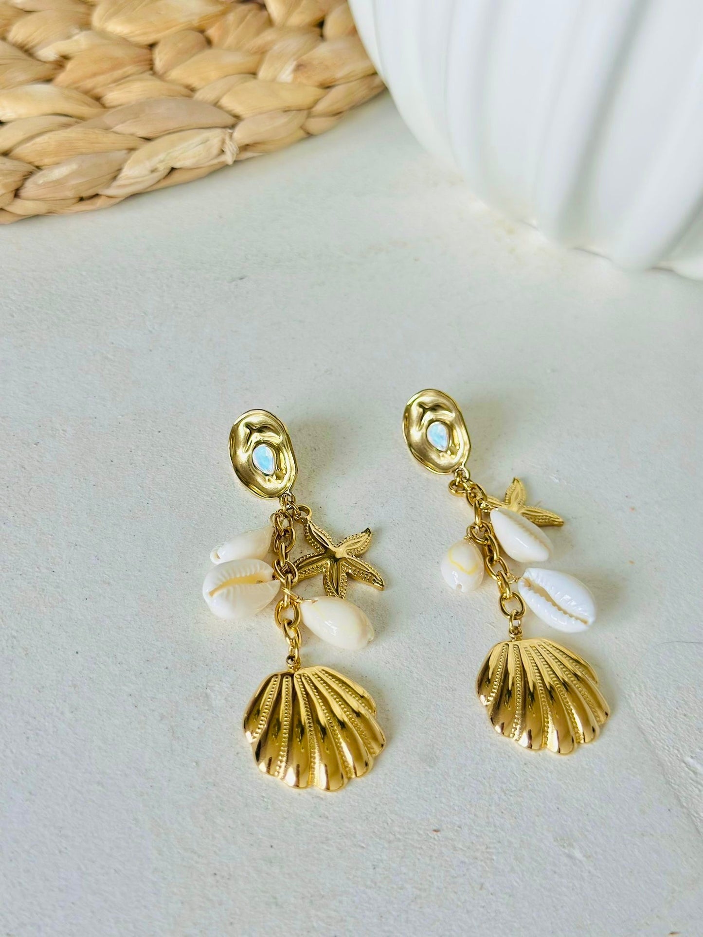 Boucles d oreilles " NEPTUNE "