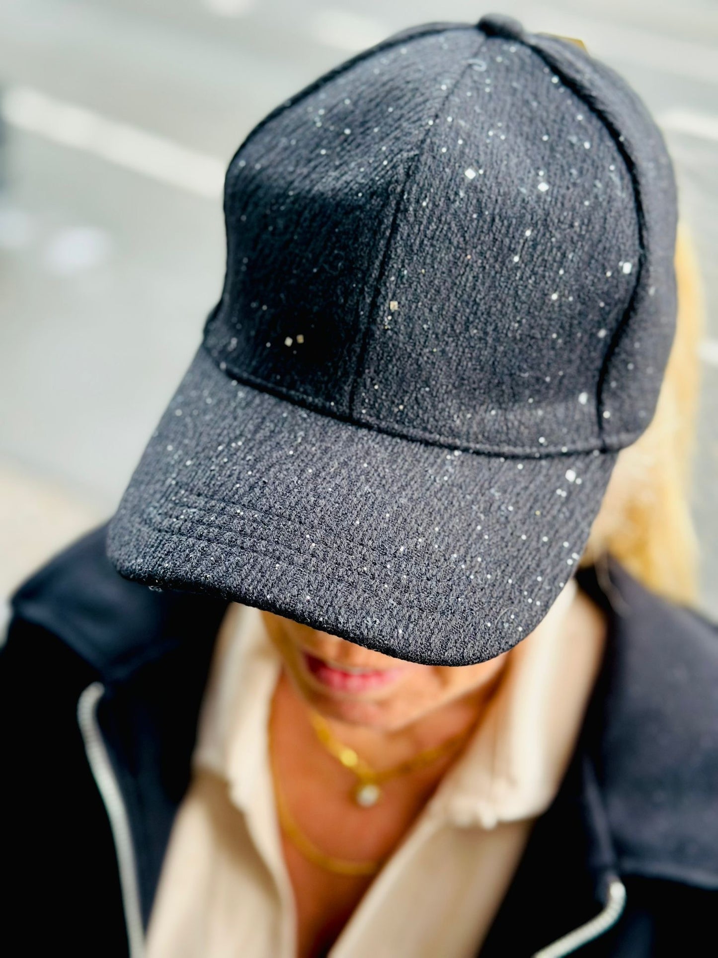Casquette "Paillettes" Noir