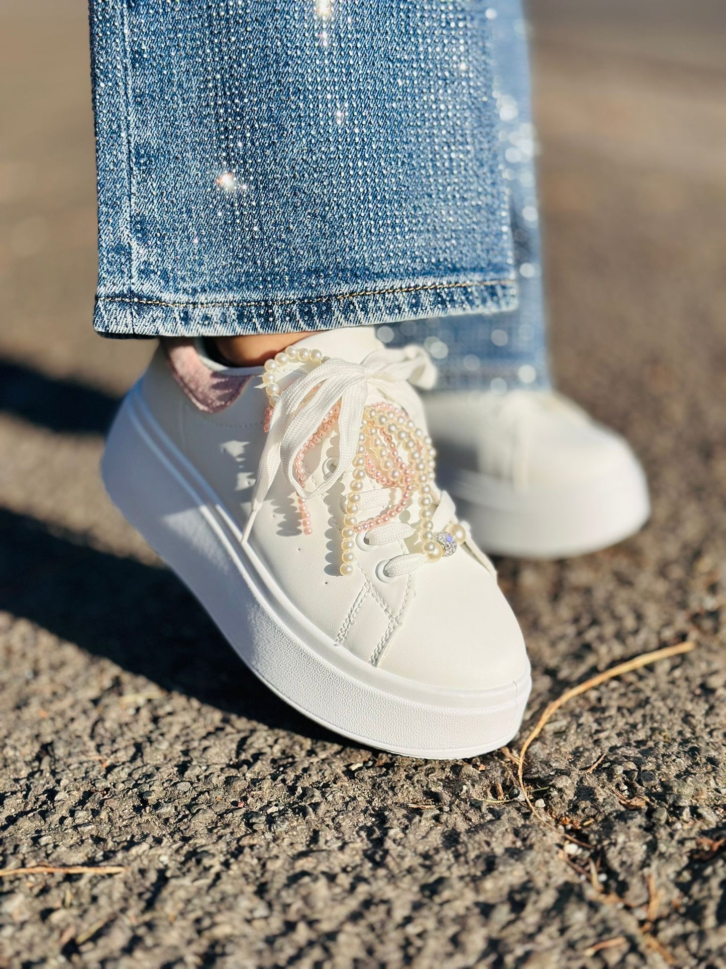Sneakers "PERLA" Rose