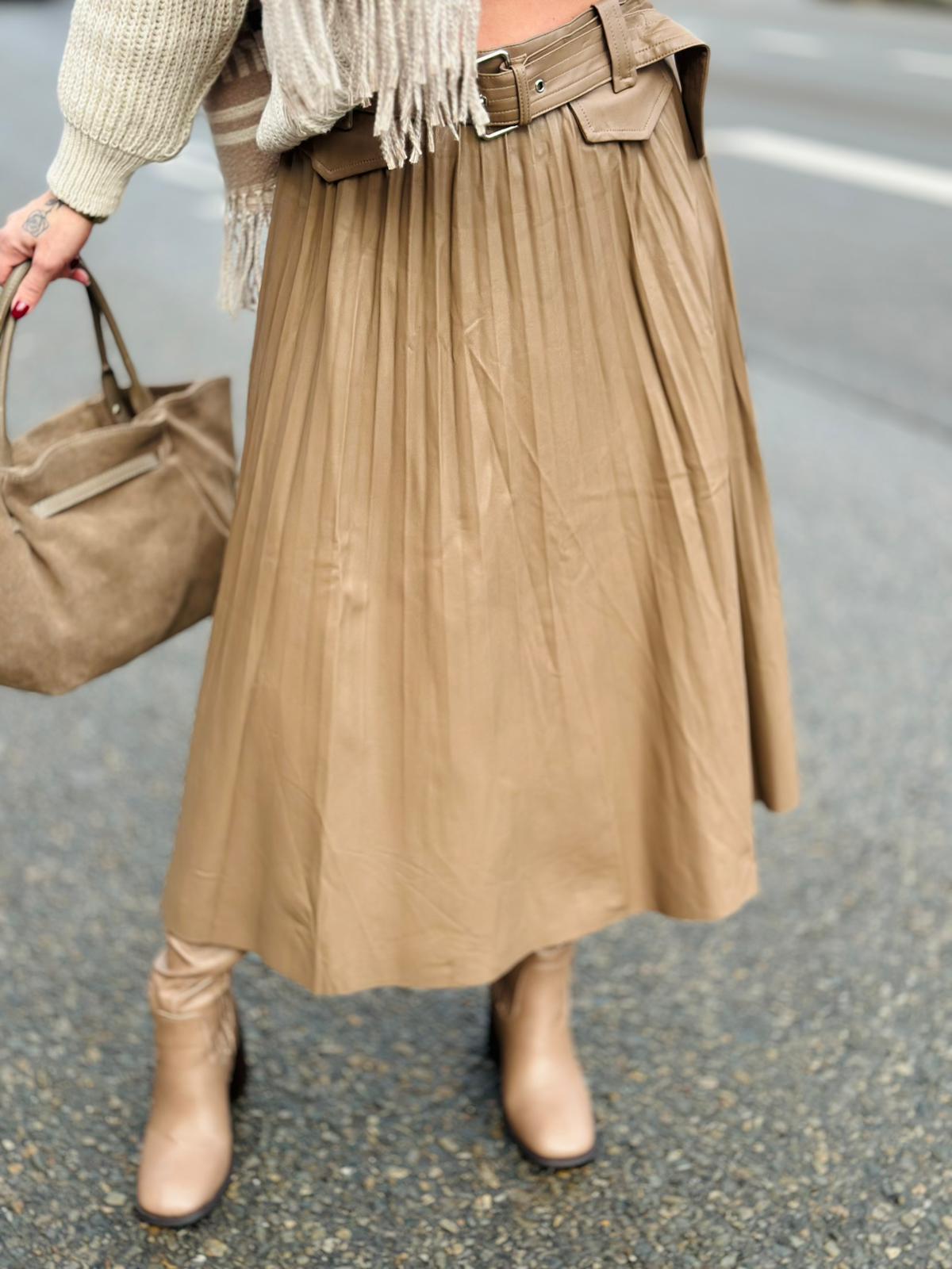 Jupe « HAVANA » TAUPE