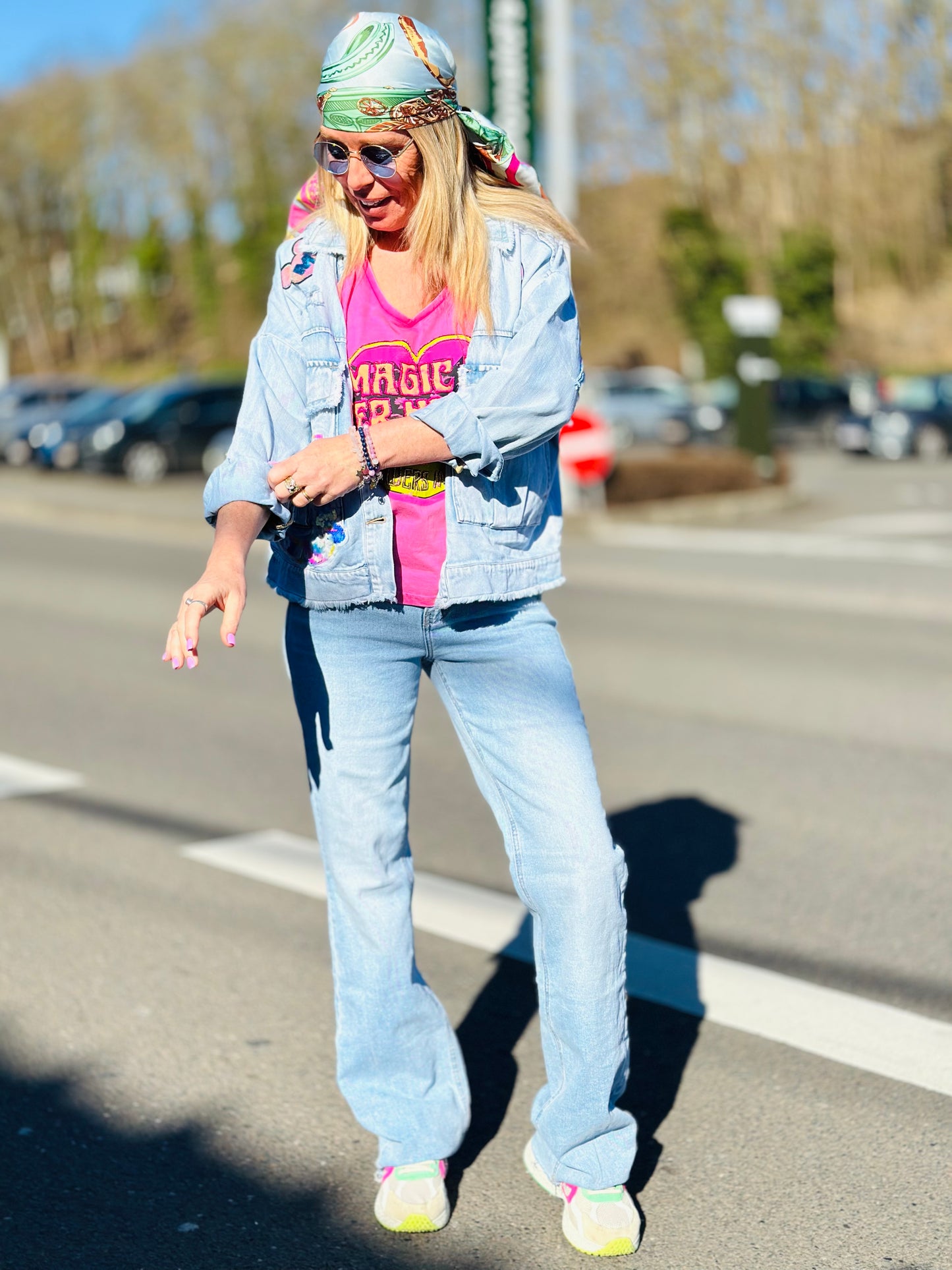 Veste ORLANDO Jeans rose