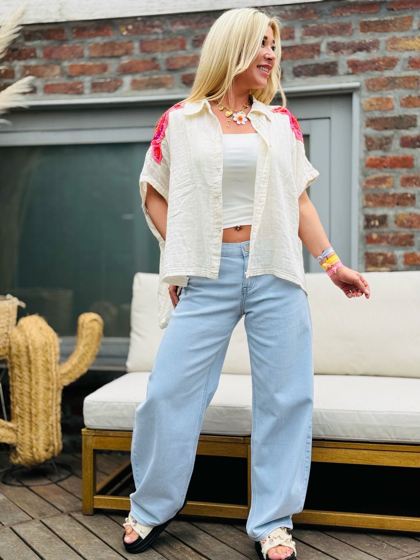 Jeans " SUNSHINE " bleach