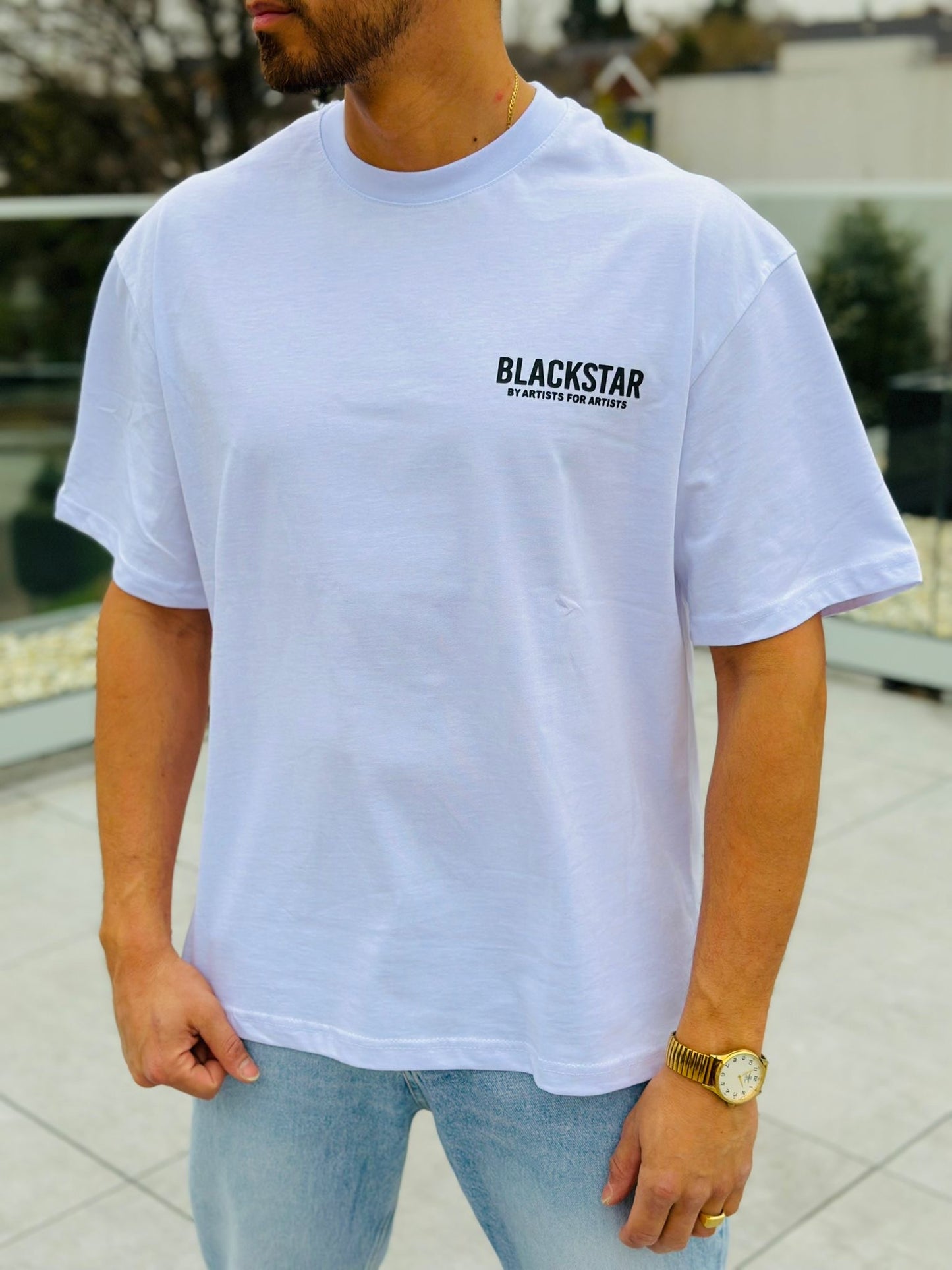 T SHIRT BLACKSTAR BLANC
