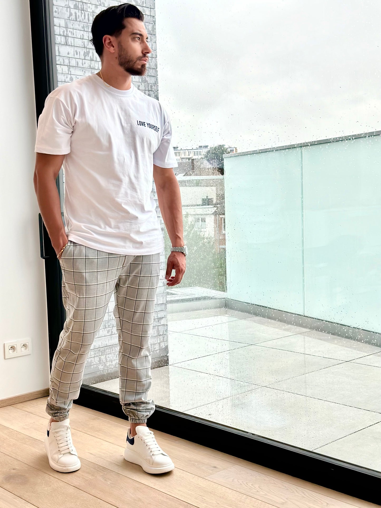 CHINO DJ BLANC/GRIS