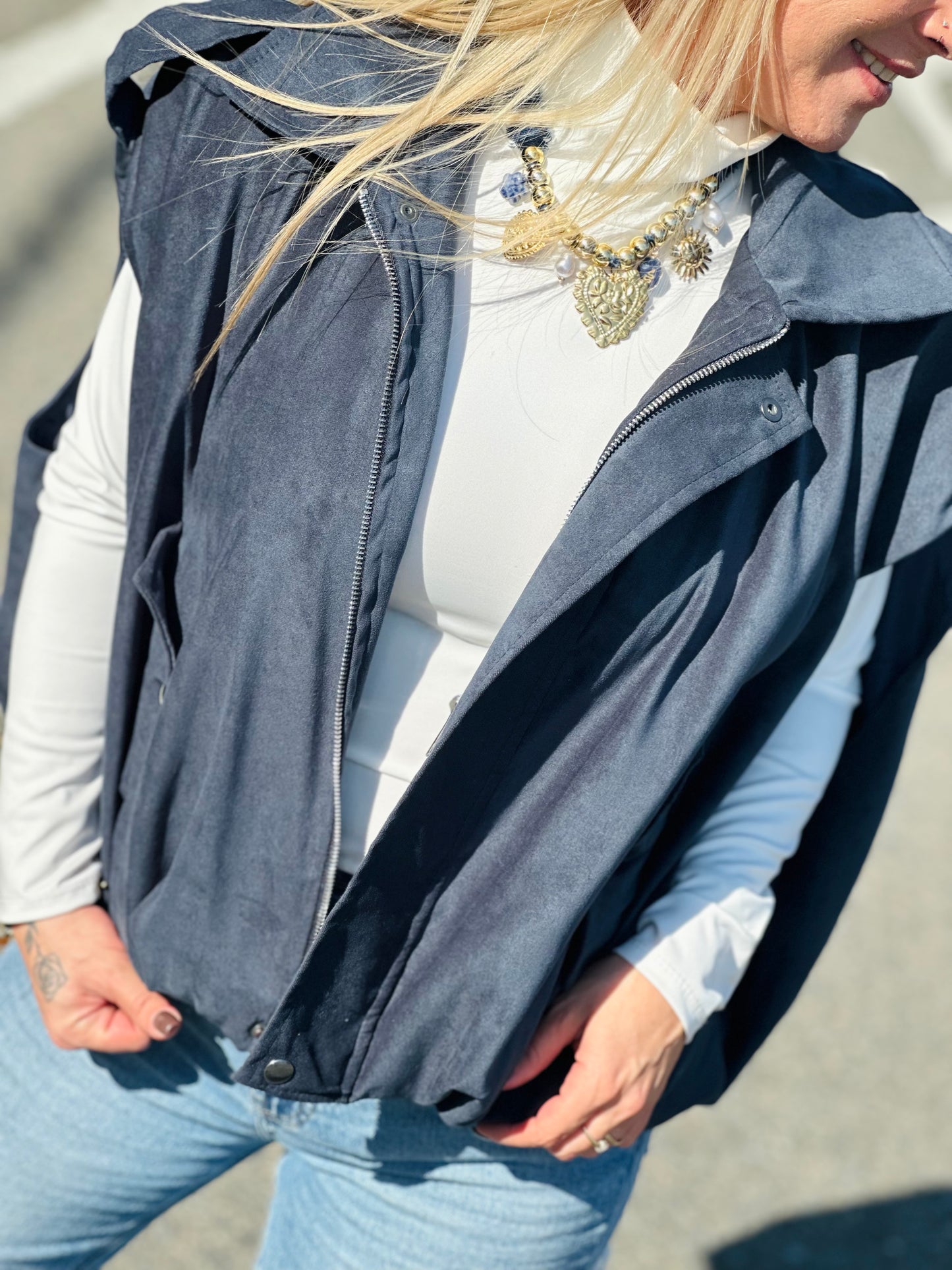 Veste « SONIA » BLEU JEANS