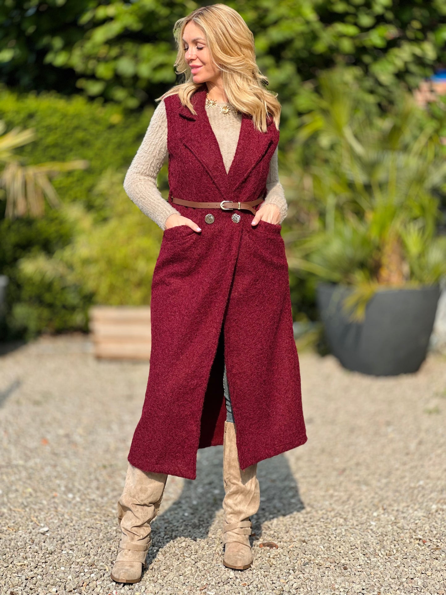 Veste « OLGA » BORDEAUX