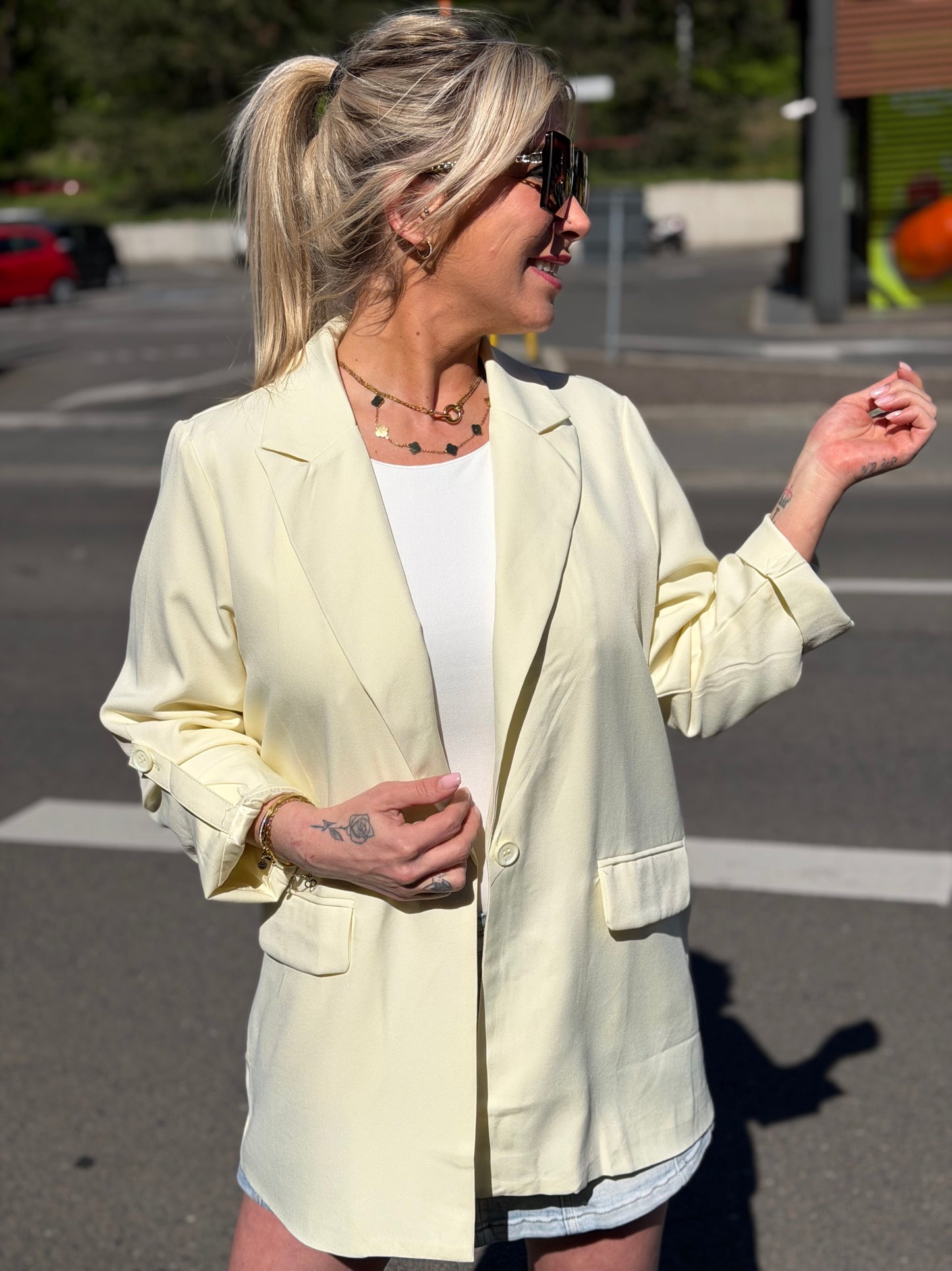 Blazer «Over» jaune