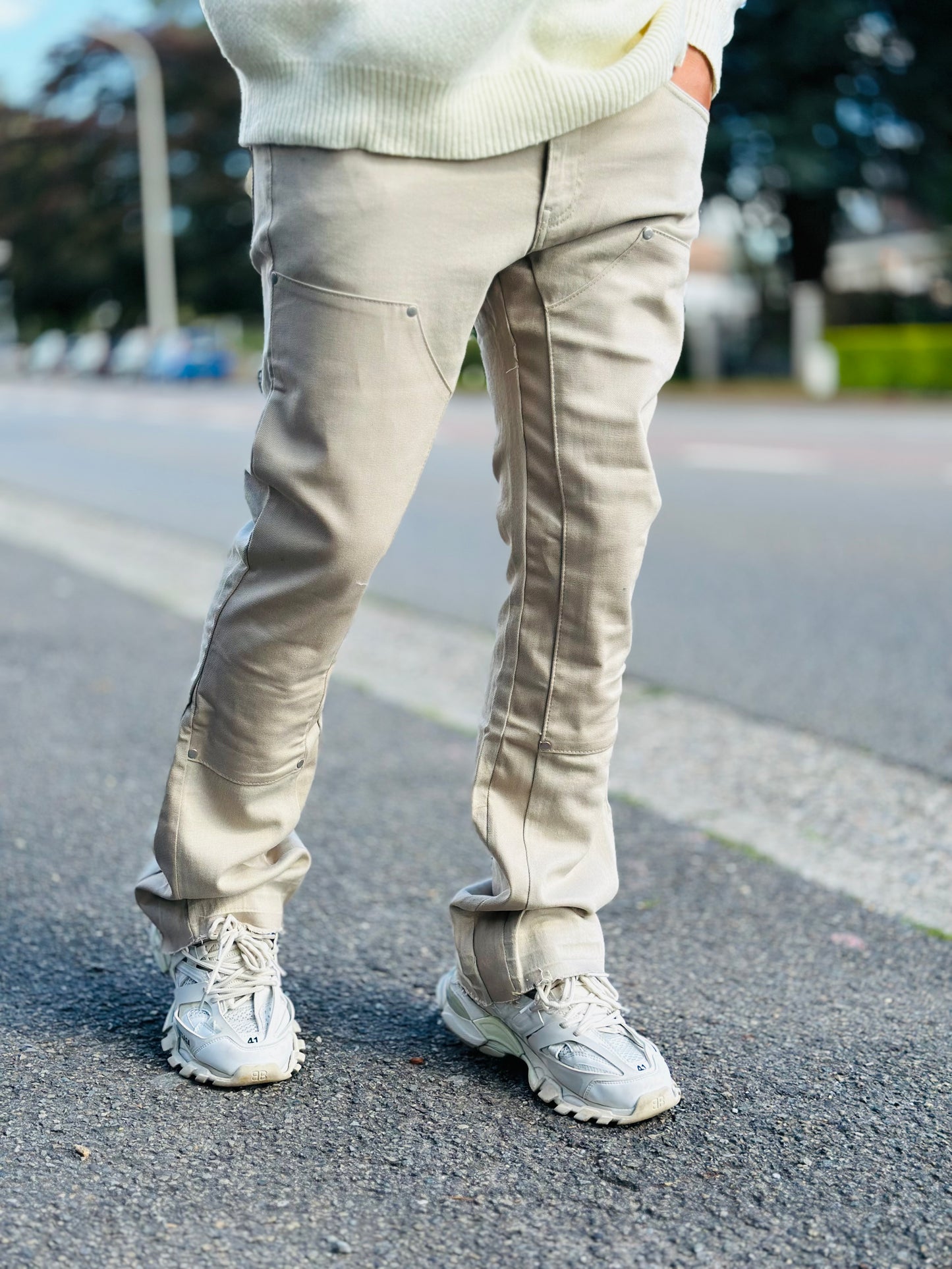JEANS FLARE MARCO BEIGE