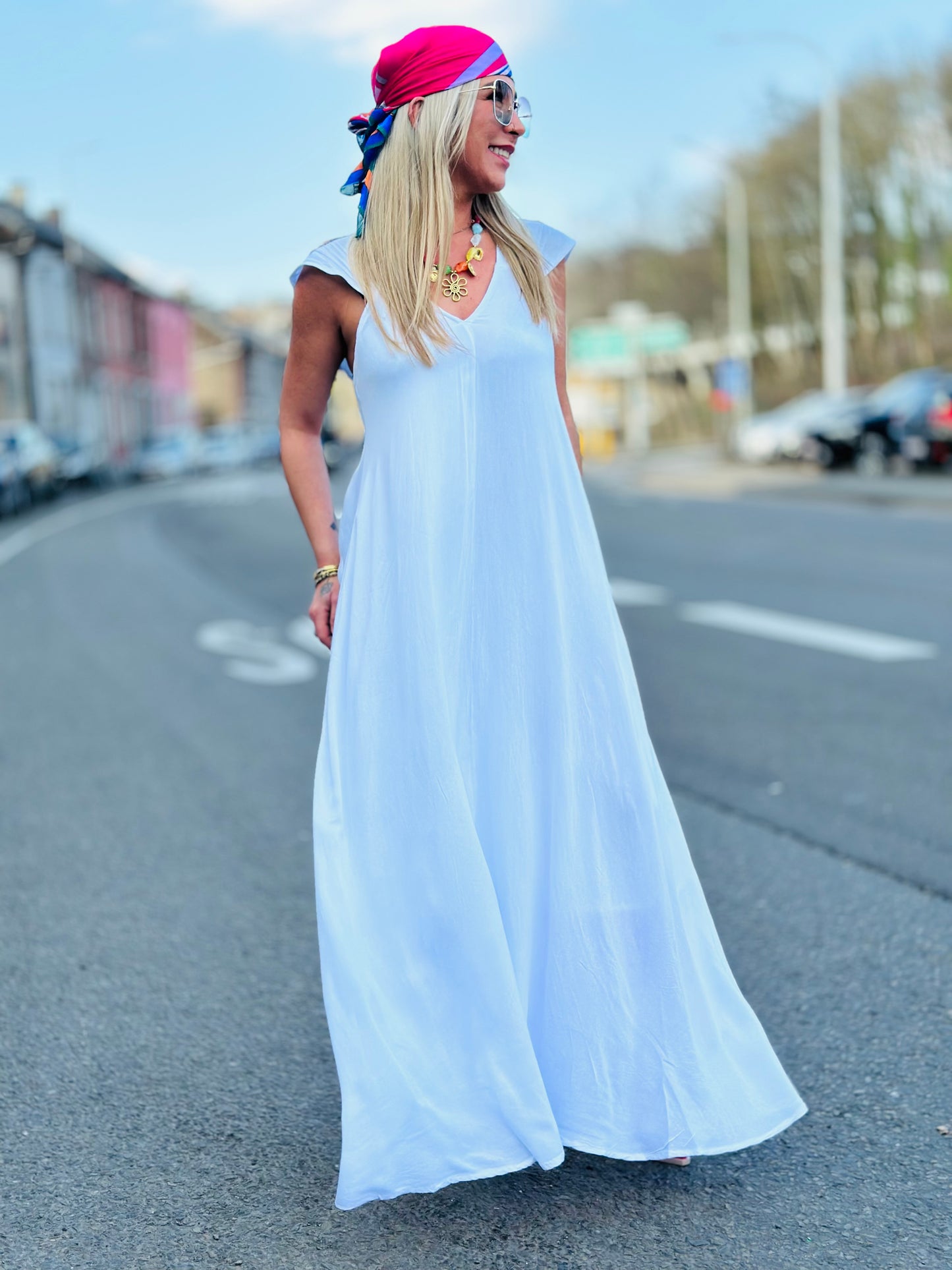 Robe « ANGÈLE » BLANCHE