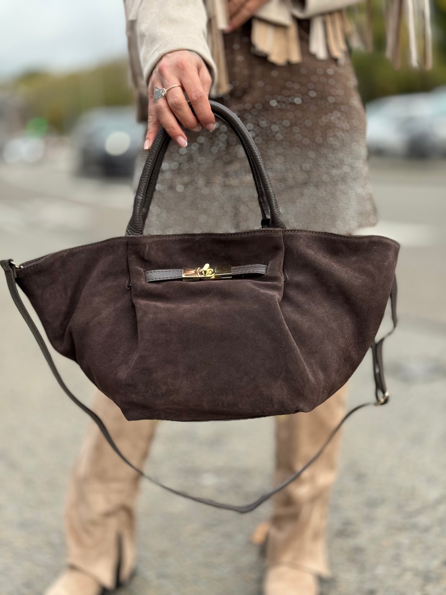 SAC en daim « IRA » CHOCO