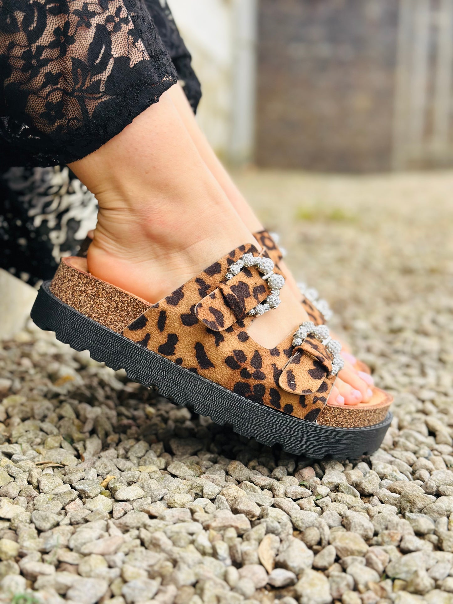 Sandales « CÉLINE » LÉOPARD