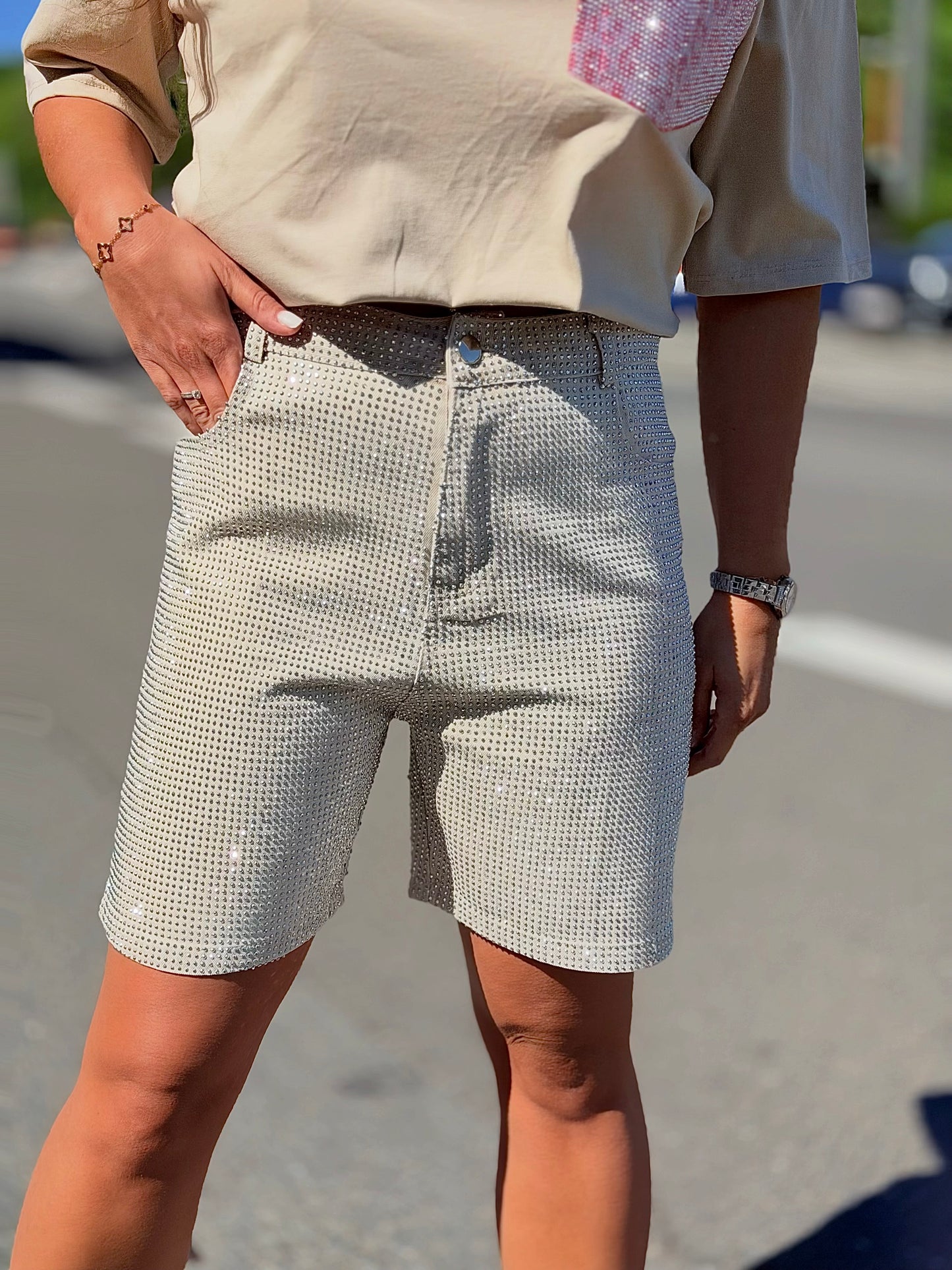 Short « Alessia » Beige