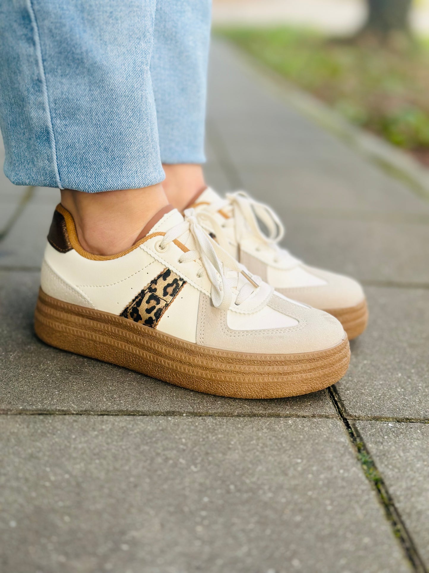 Sneakers « ALBA » BEIGE LEO