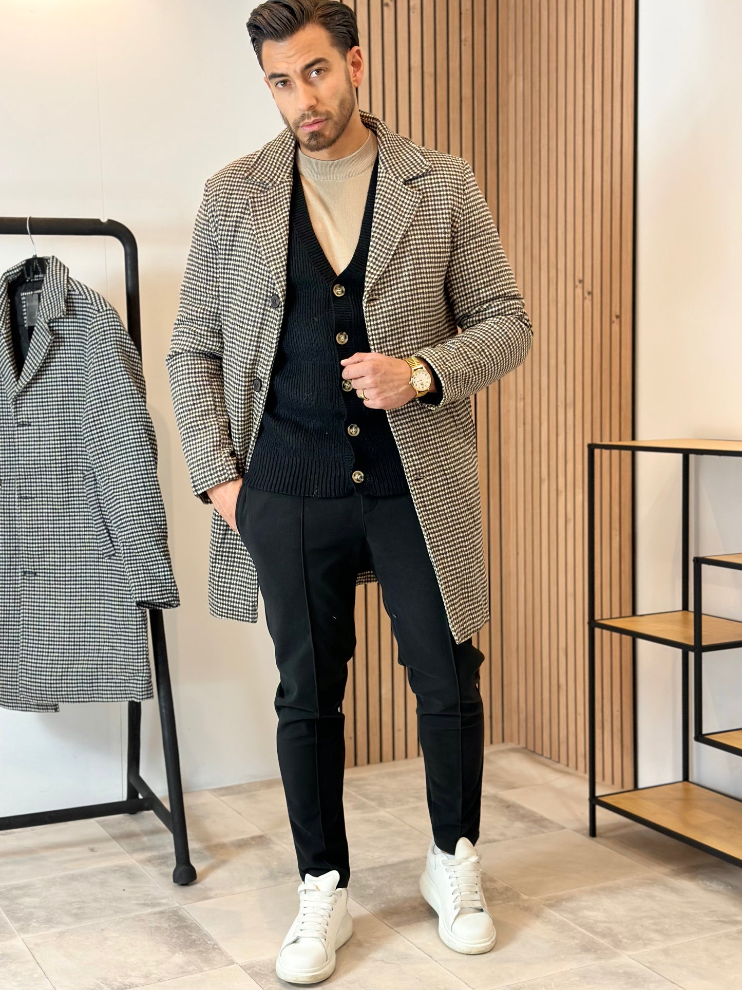 TRENCH LIVIO CHOCO/BEIGE