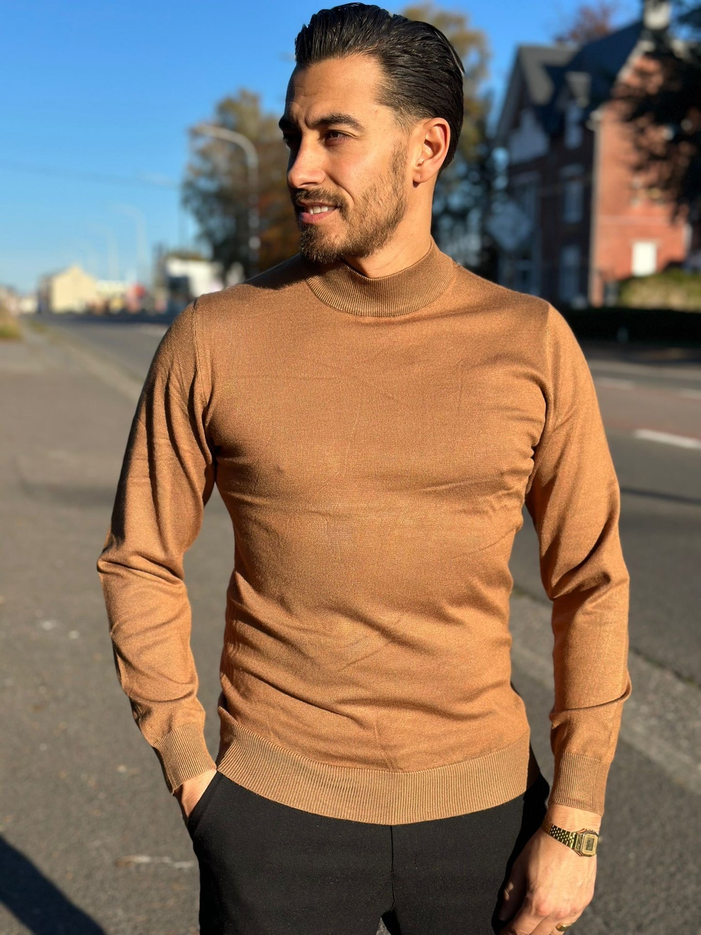 PULL COL MONTANT CAMEL