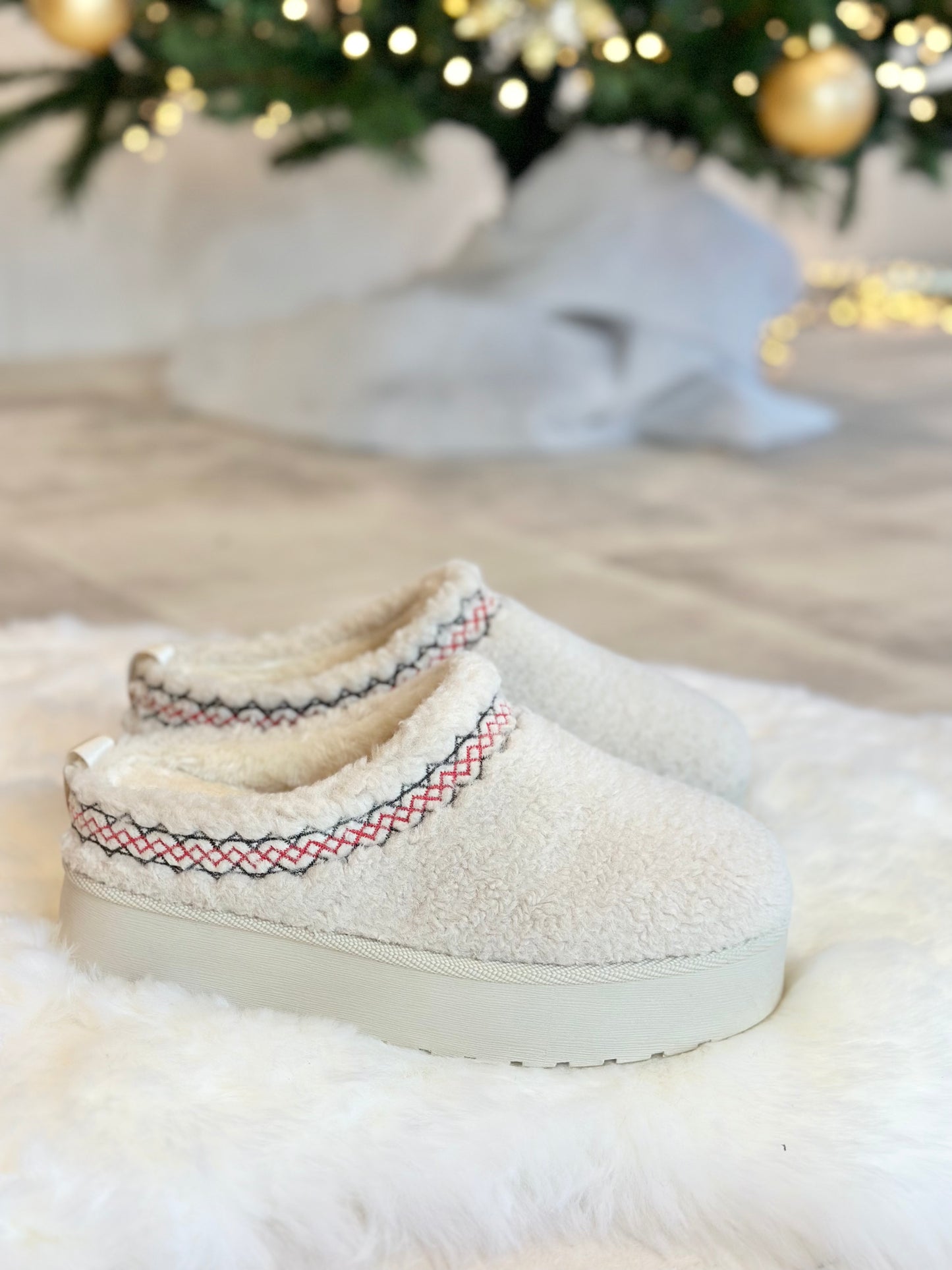 PANTOUFLES TEDDY BEIGE