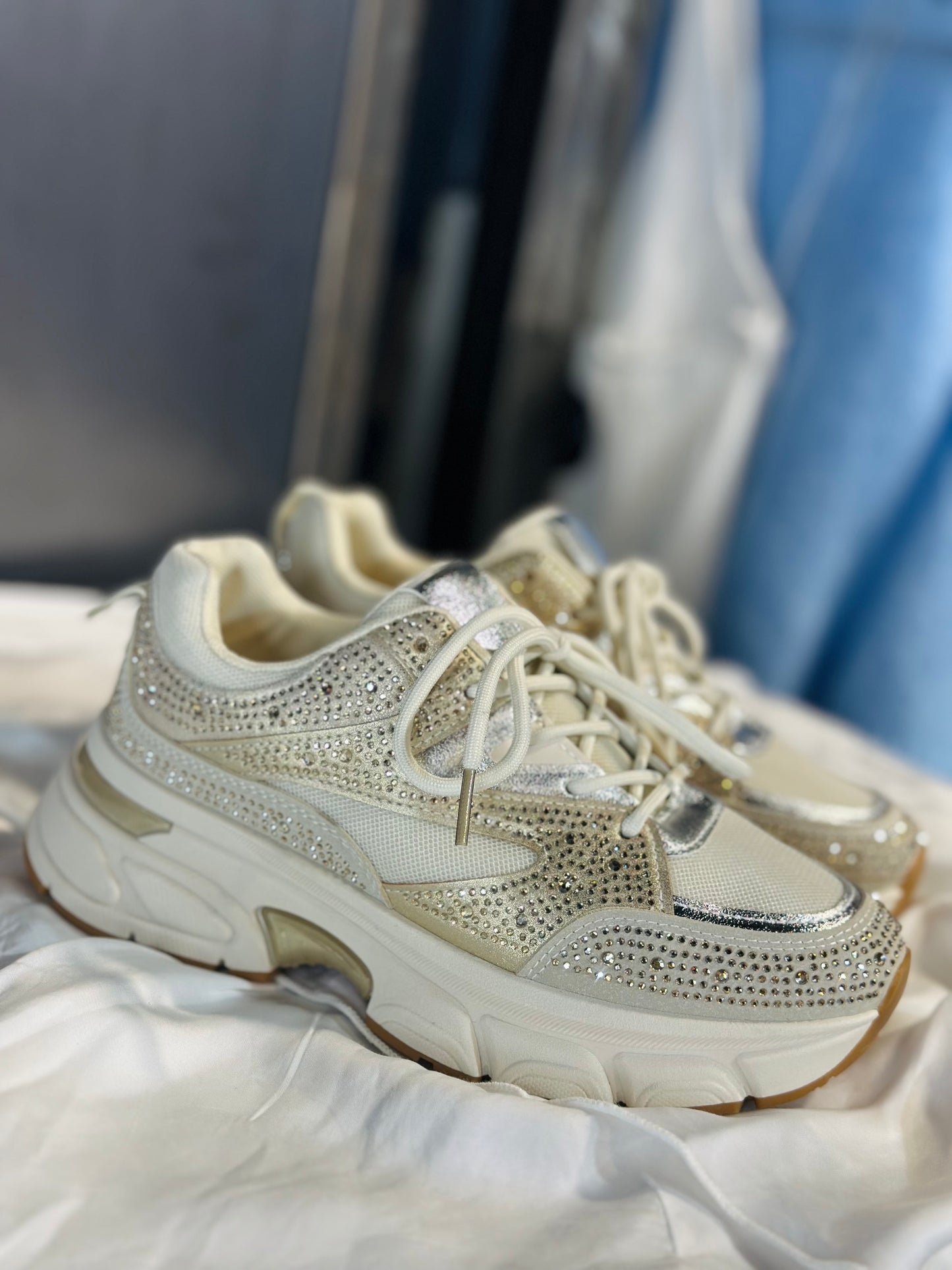 Sneakers « STRASS » GOLD