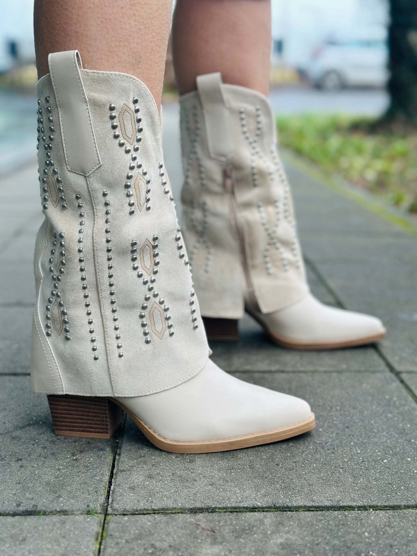 Santiag « BEIGE » MARINE