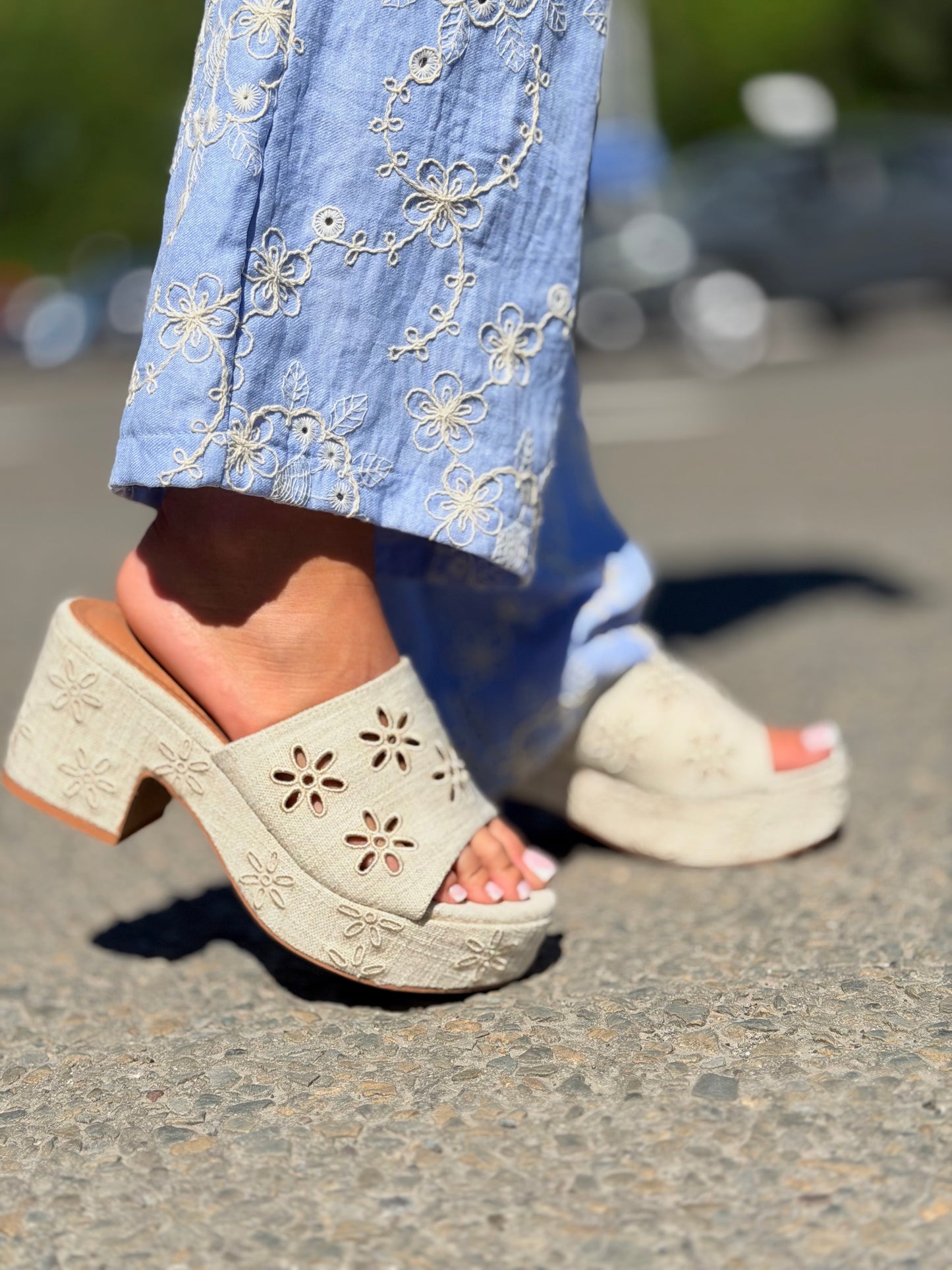 Sandales à talon «Bonnie» beige