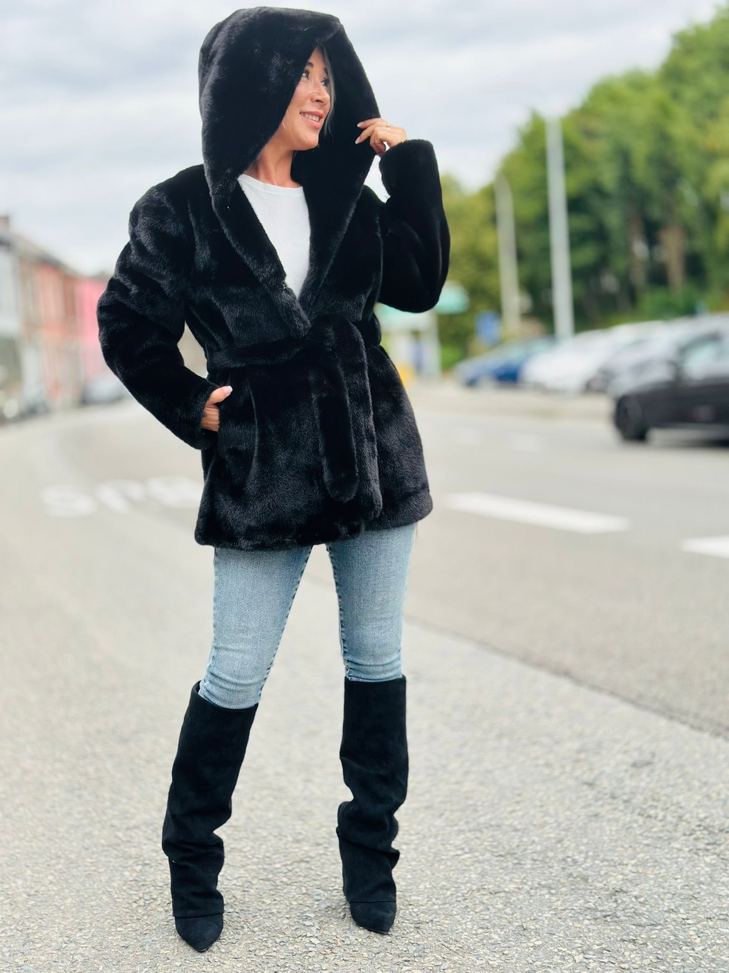 Manteau « ROULIETTE » NOIR