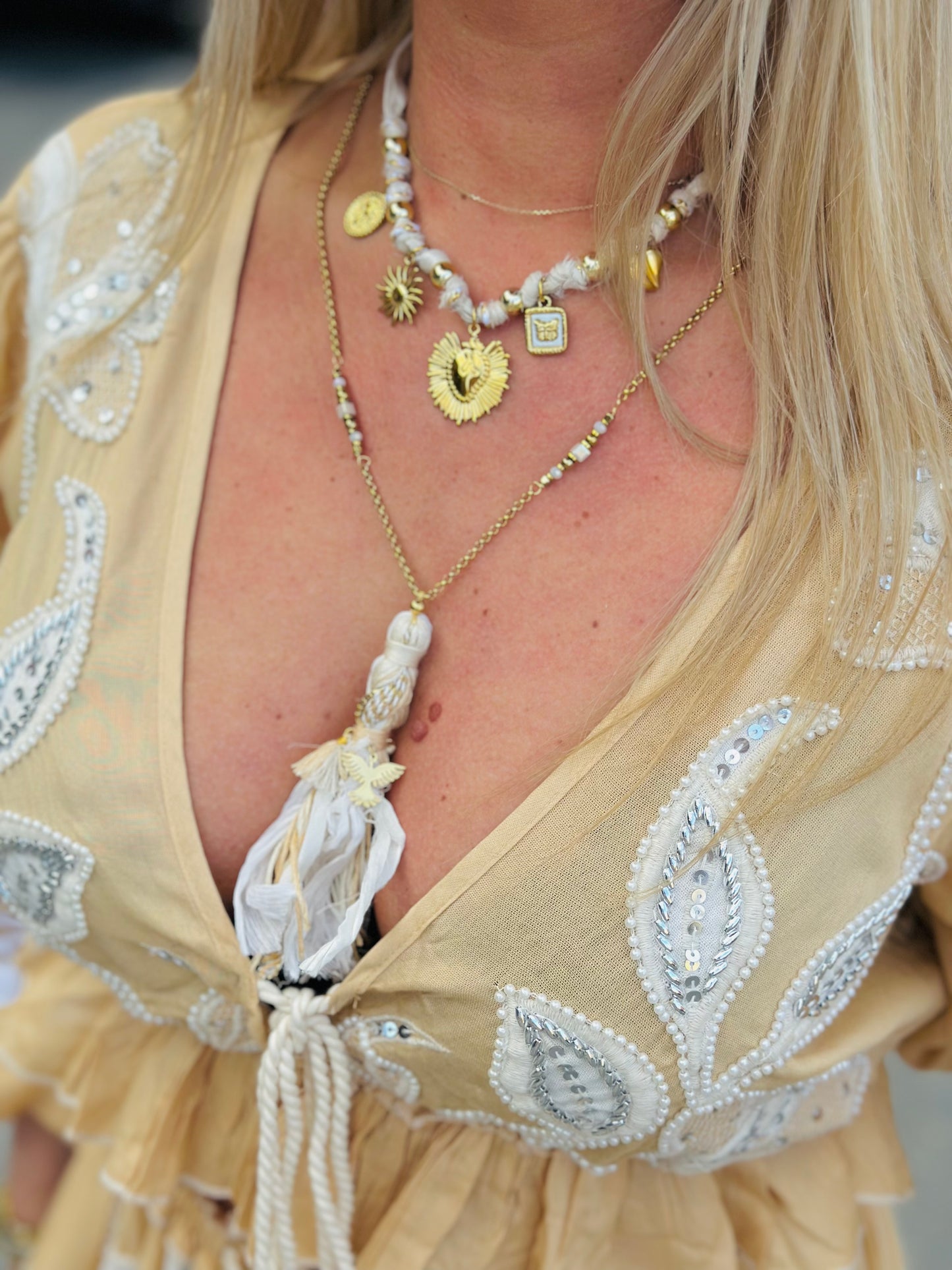 Collier « IBIZA » BEIGE