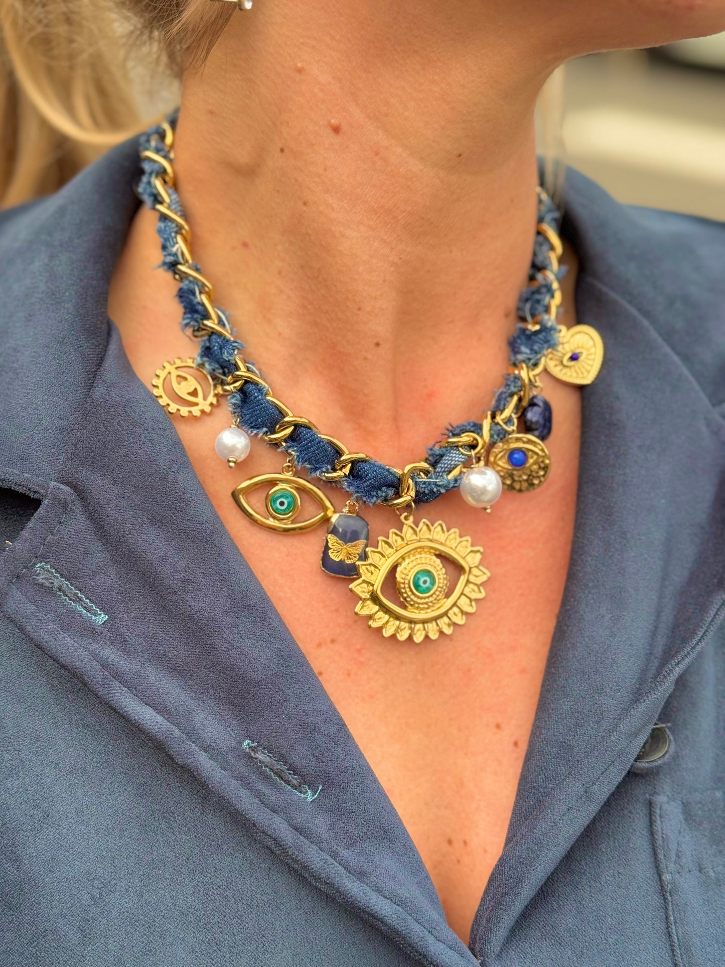 Collier « ŒIL NAZAR » JEANS