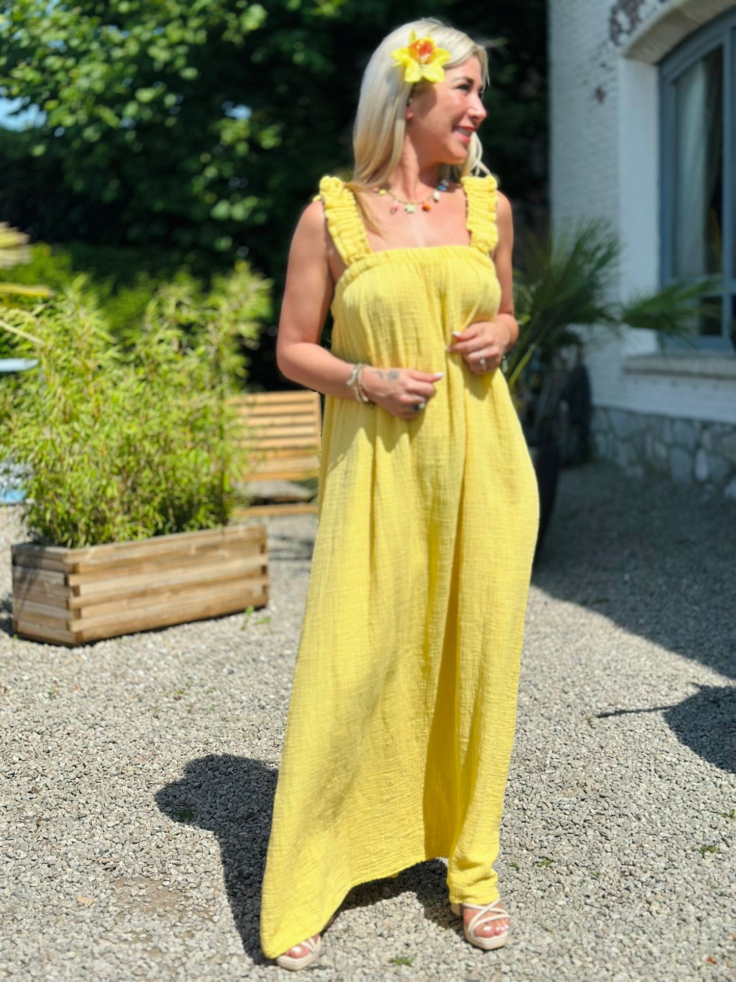 Robe « CLÉLIA » JAUNE