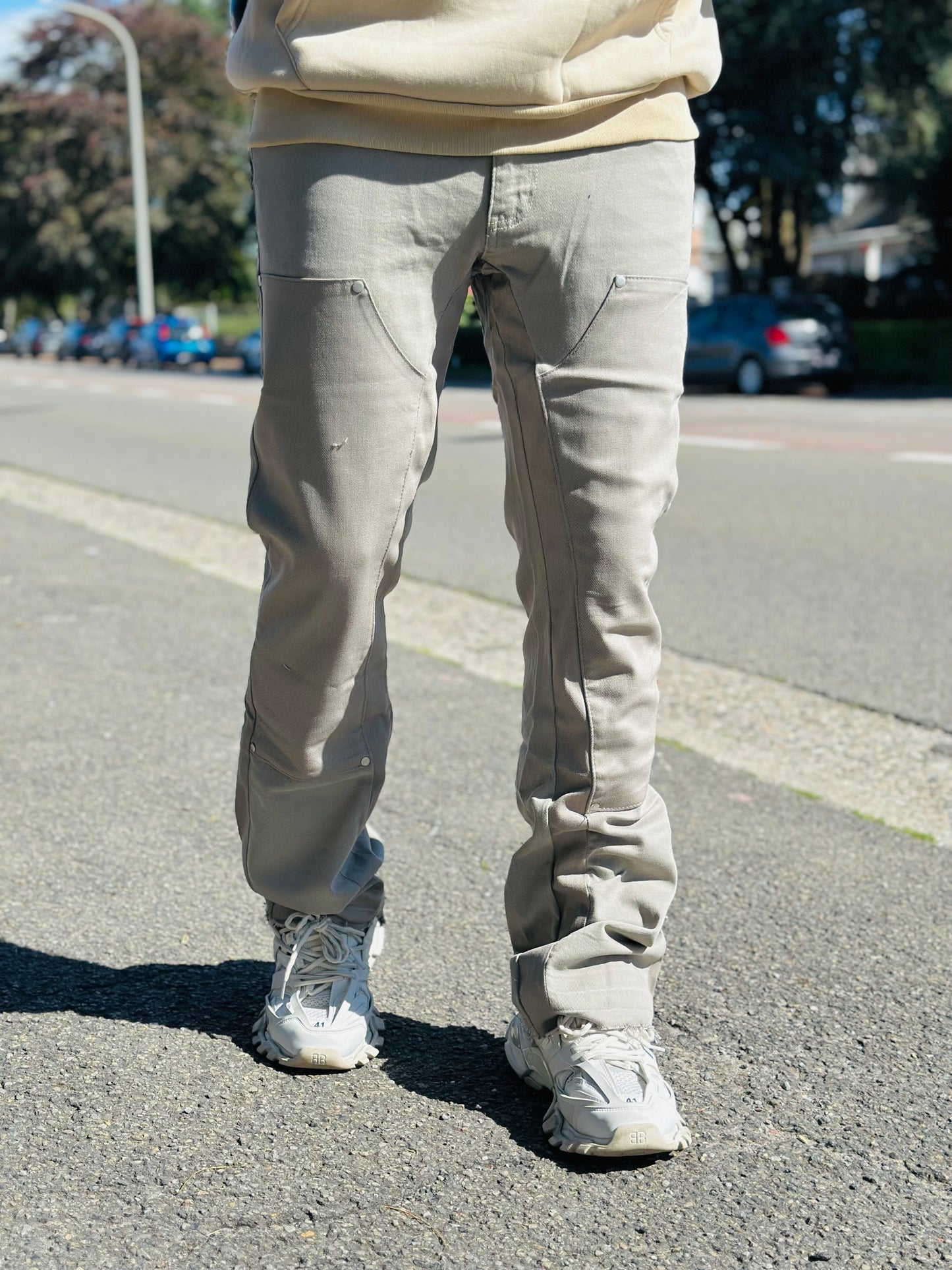 JEANS FLARE MARCO TAUPE