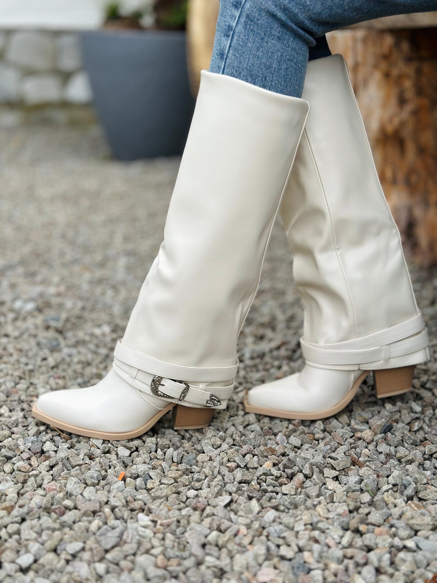 Santiags « JENNY » BEIGE
