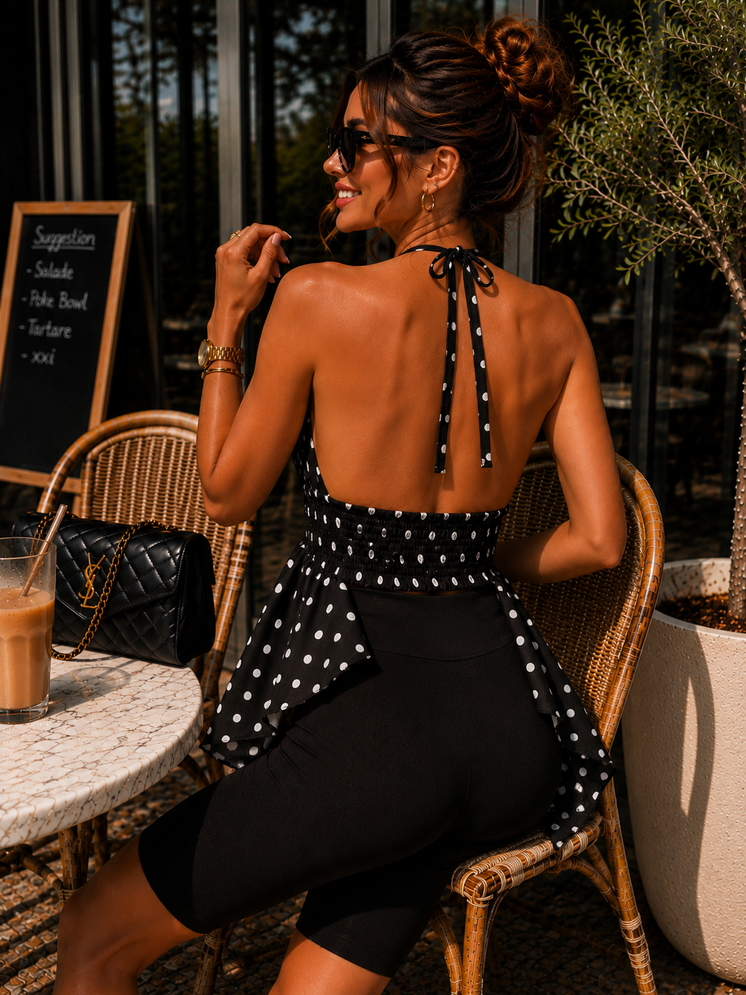 Blouse «Pina» noir