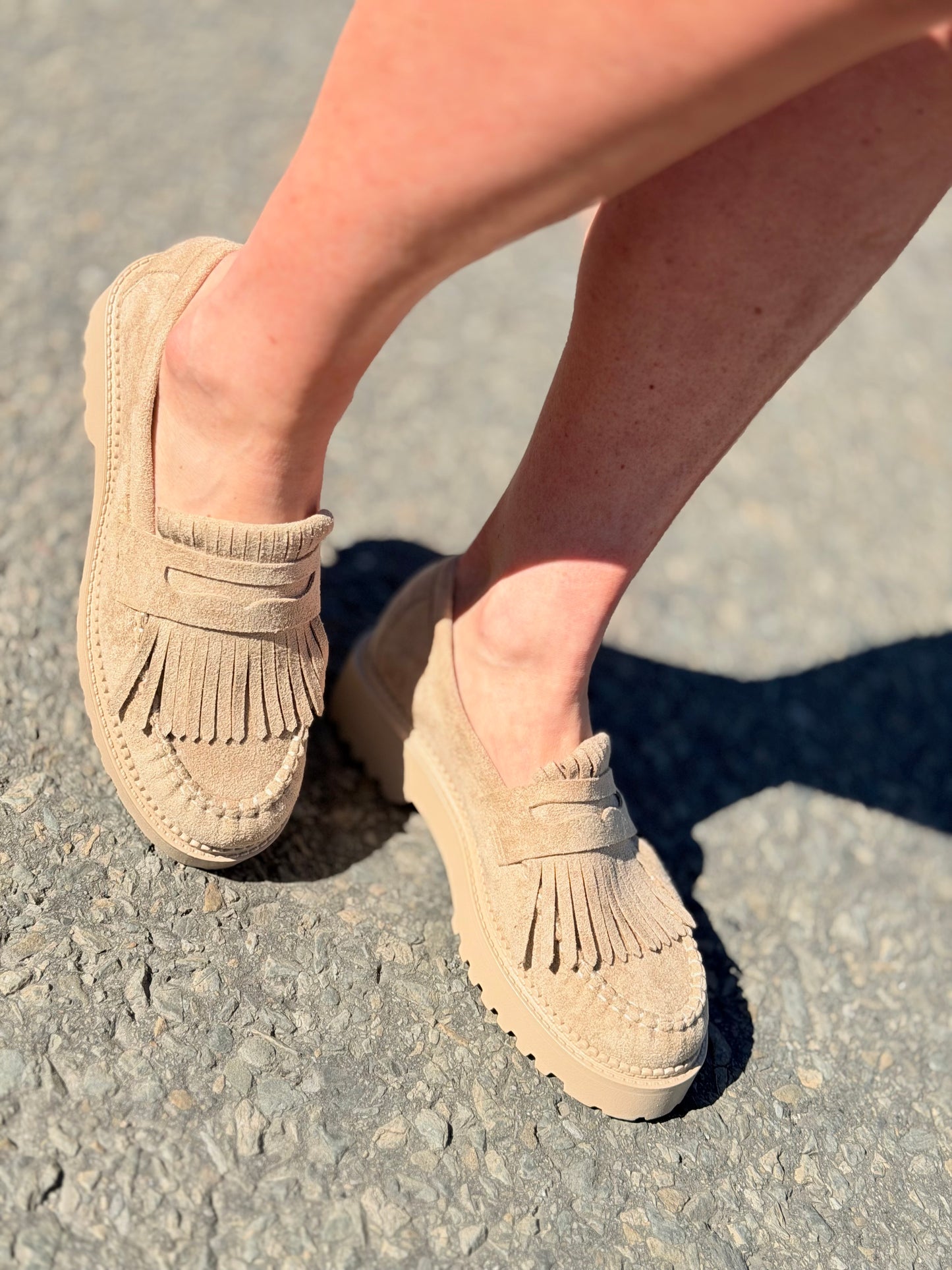 Chaussures «Derbies » taupe