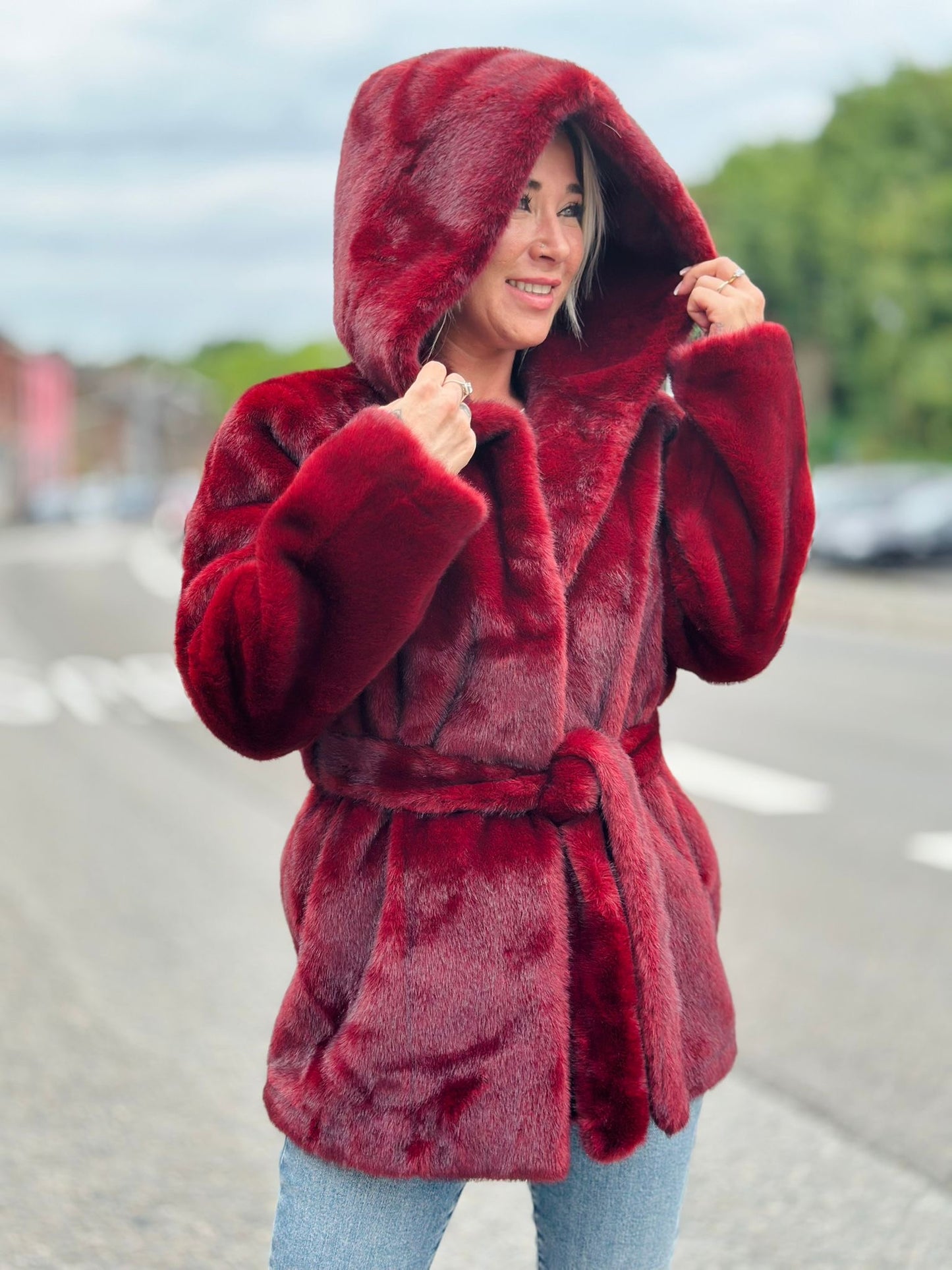 Manteau « ROULIETTE » BORDEAUX