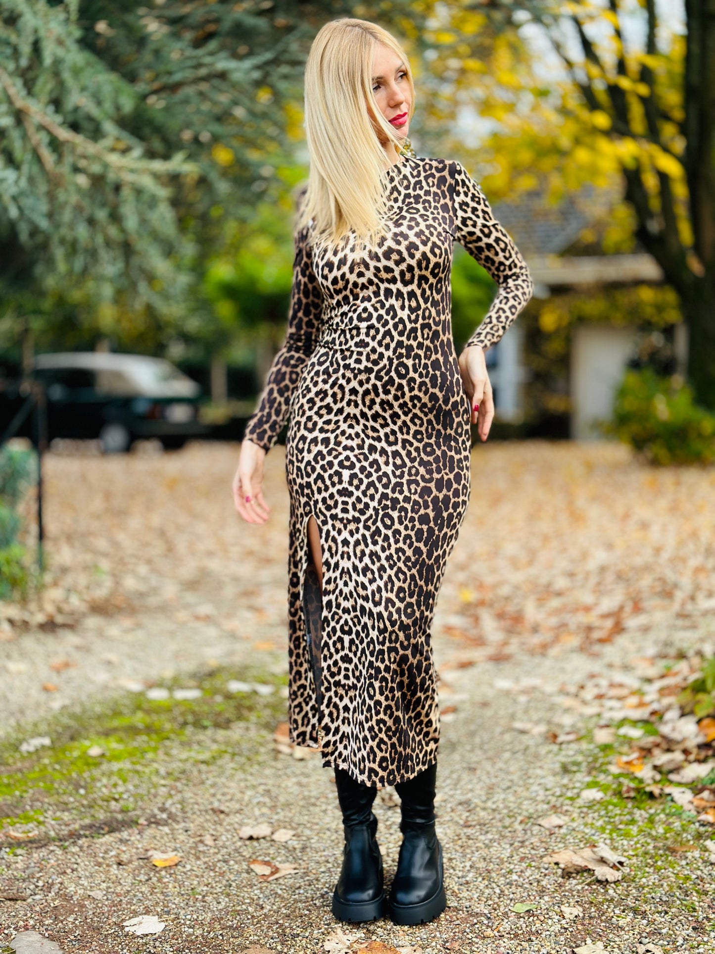 ROBE LOUISE LÉOPARD
