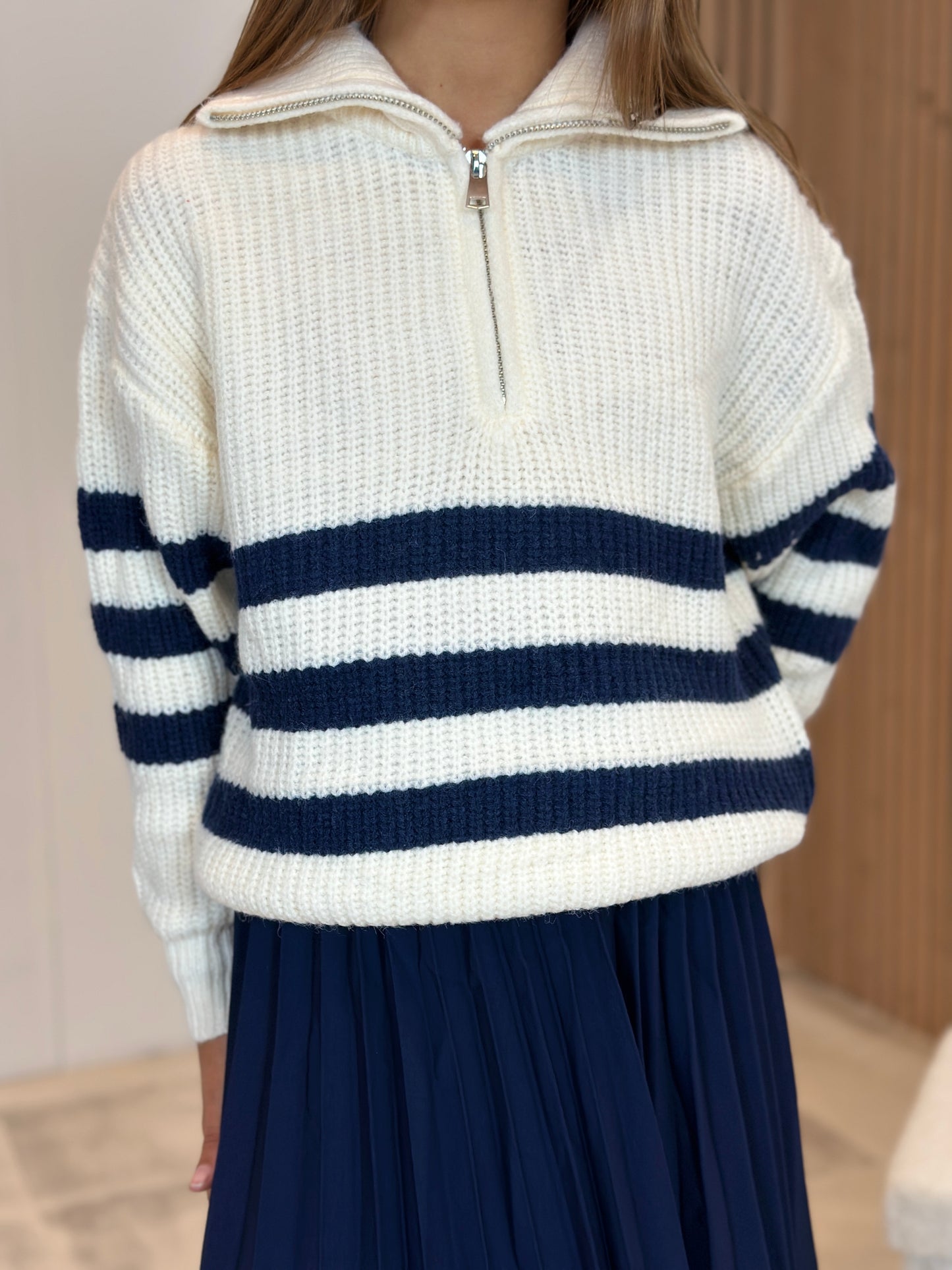 PULL MARINE BLEU