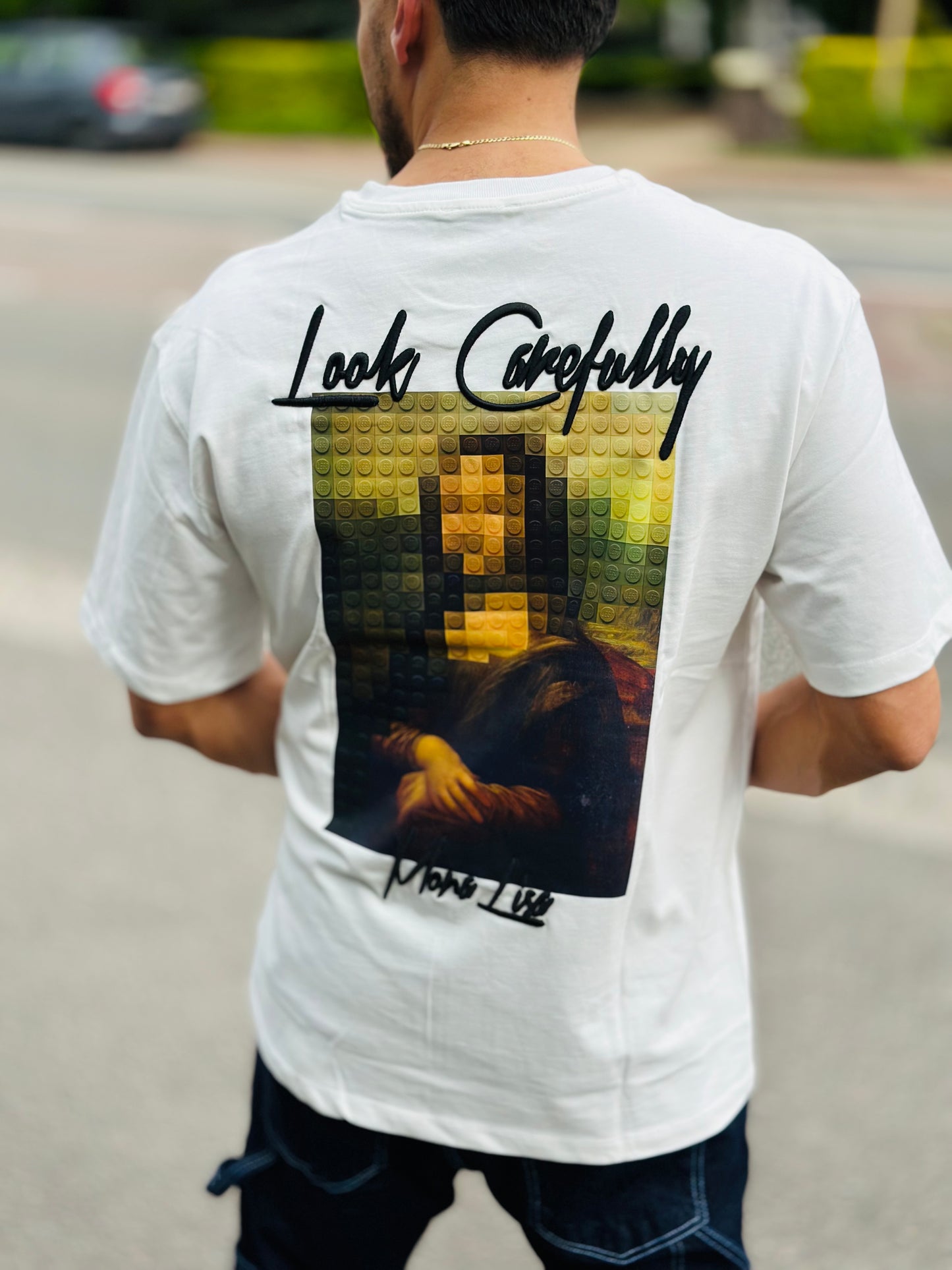 T SHIRT MONA LISA BLANC