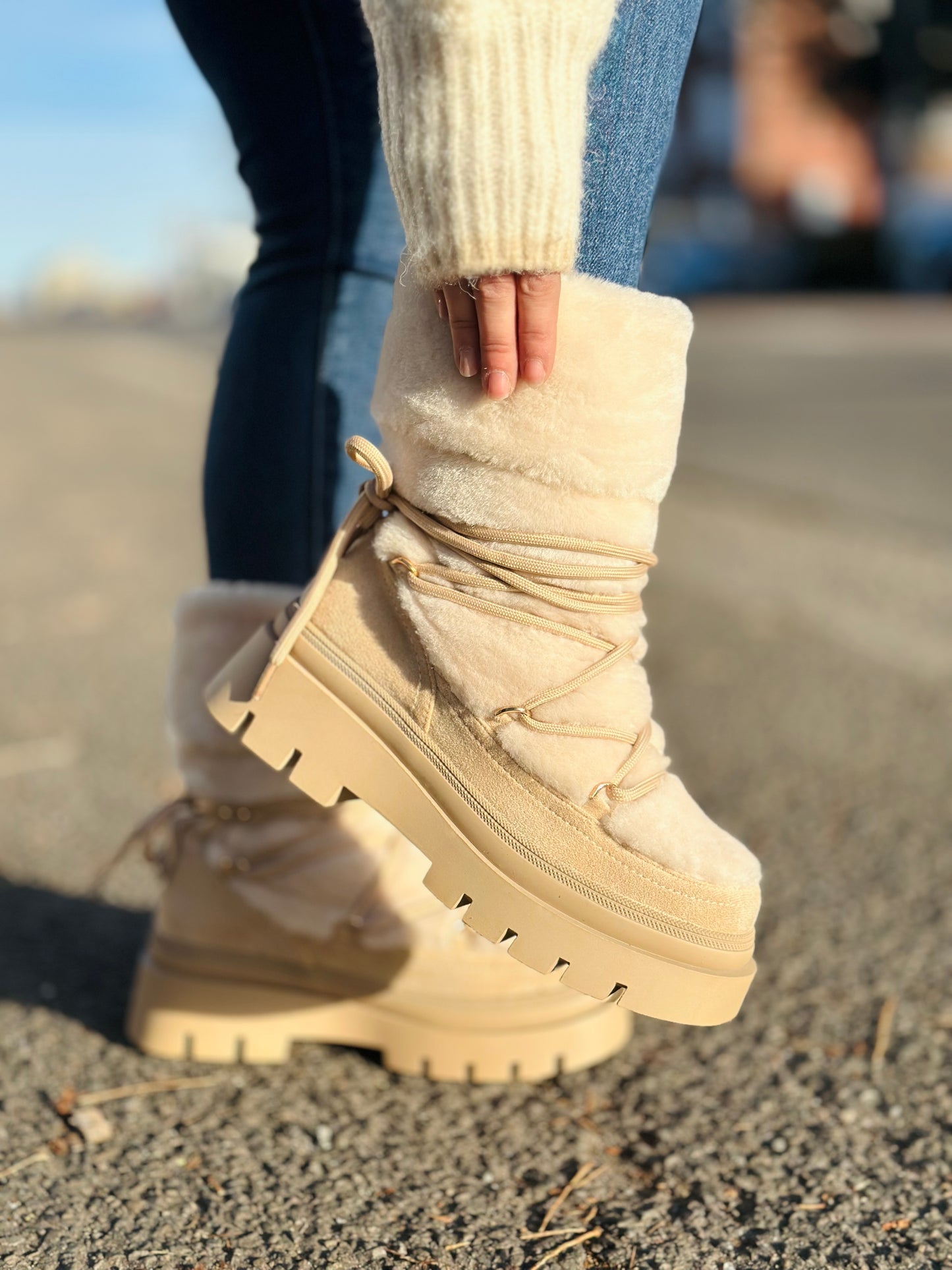 Boots « FANNY » BEIGE