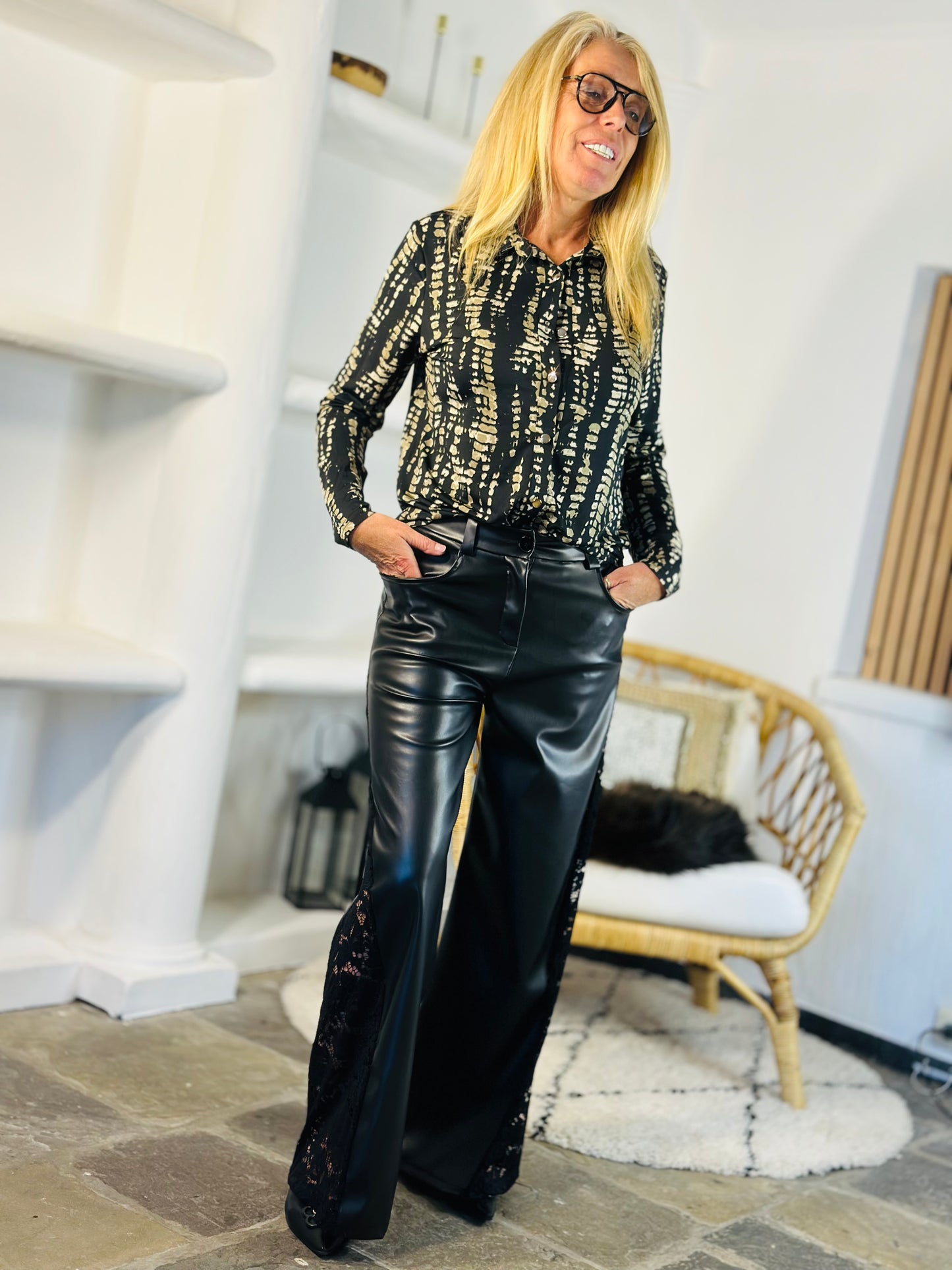 Pantalon « DENTELLE » NOIR