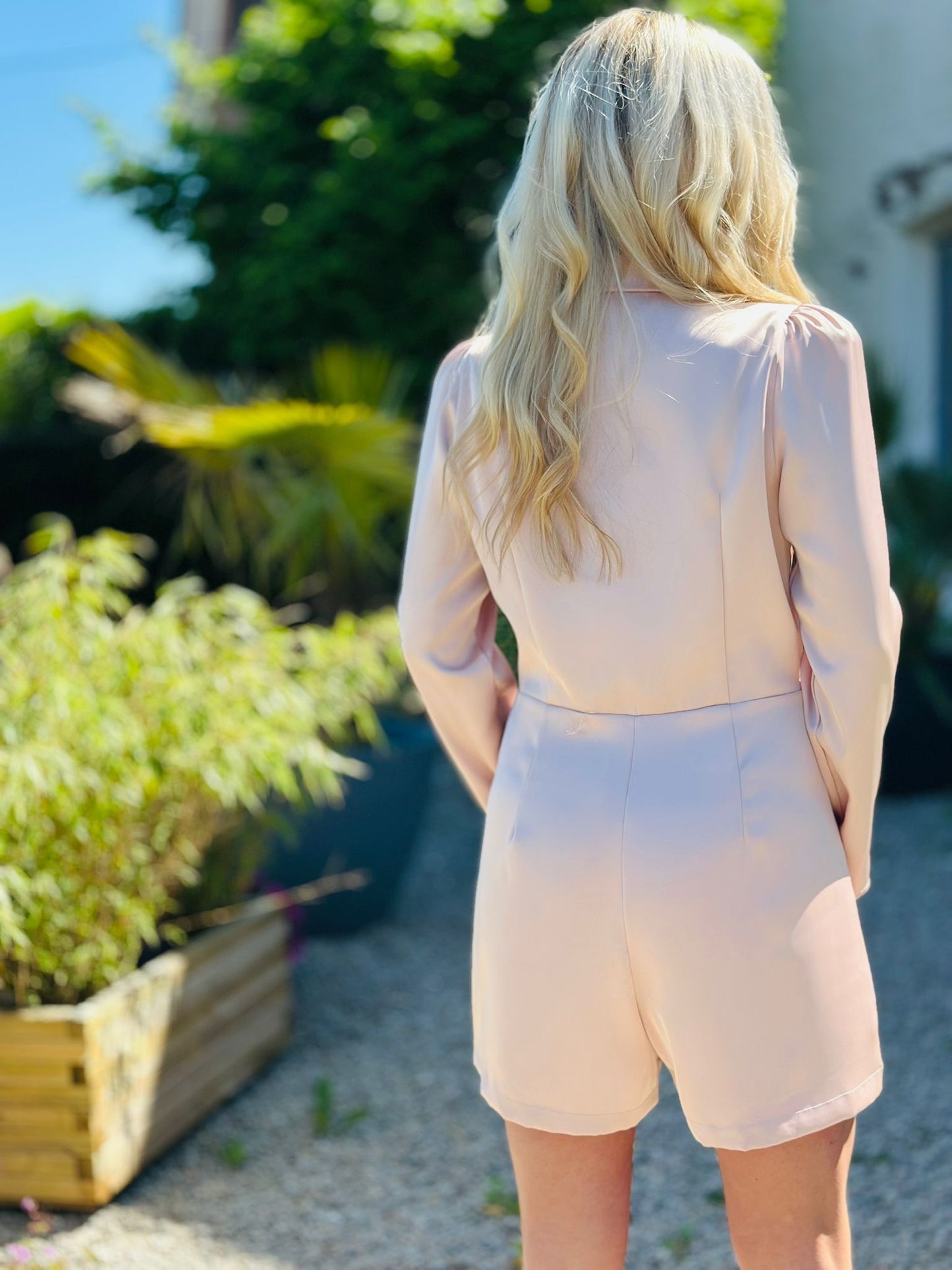 Combinaison short « NELYA » NUDE