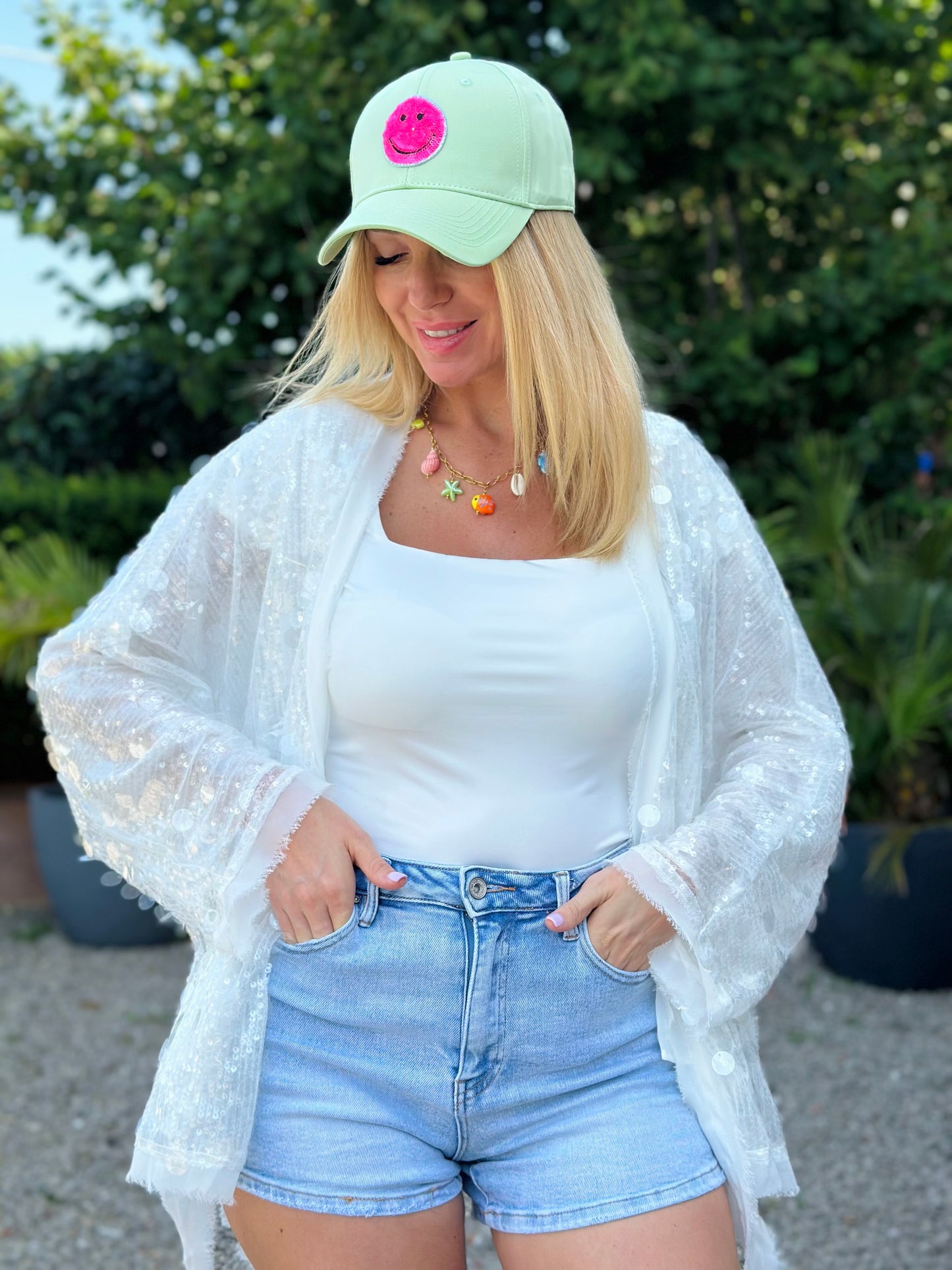 Gilet « SEQUIN » BLANC
